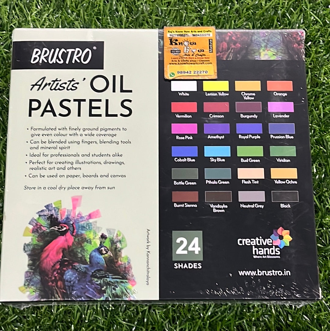 Brustro Artist Oil Pastels - 24shades