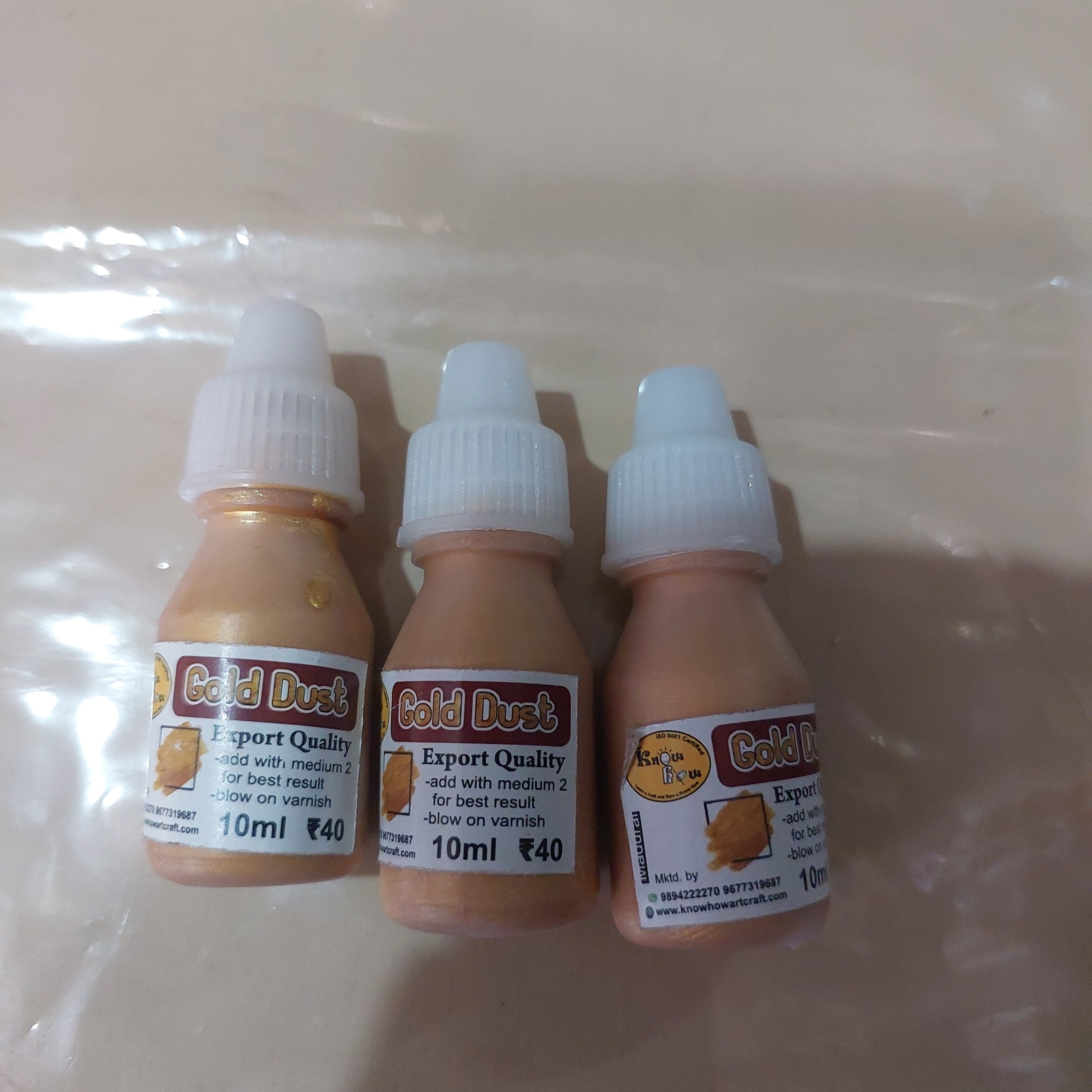 Knowhow gold Paint-10ml
