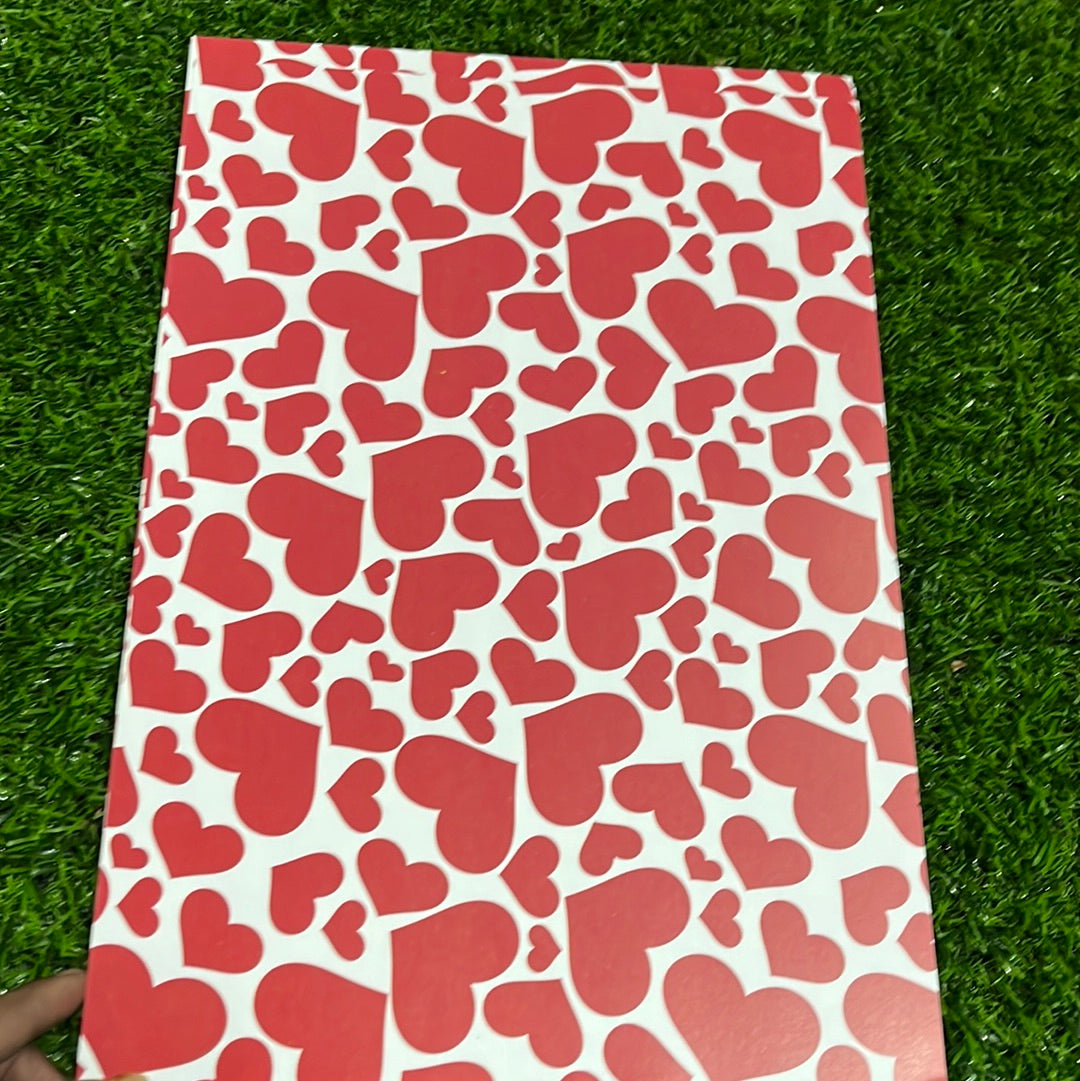 Color heart paper A4  10 sheet paper