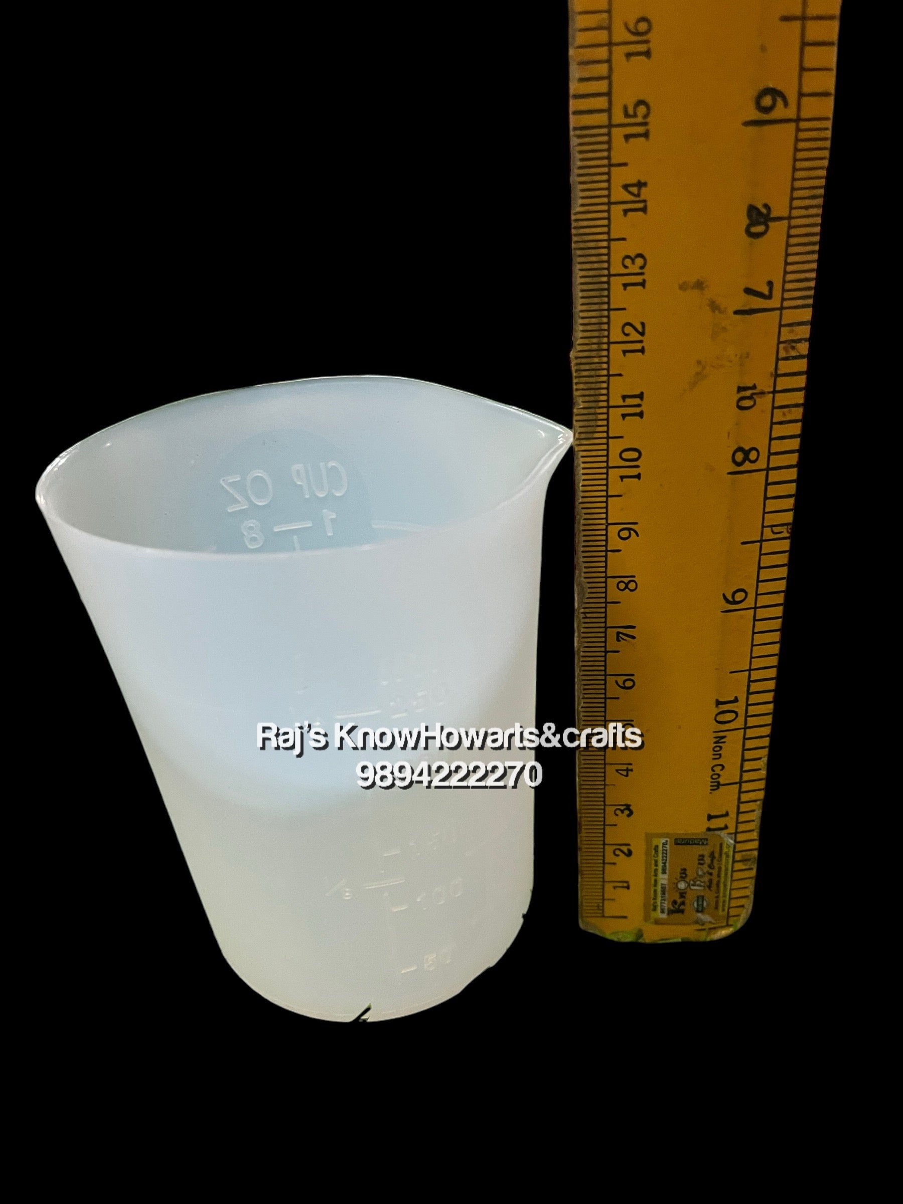 Beaker silicon Resin molds with measurements