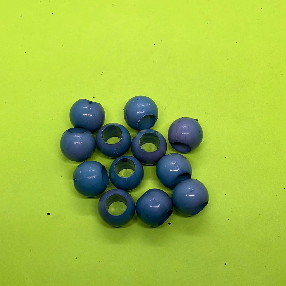 Blue wooden beads 50g
