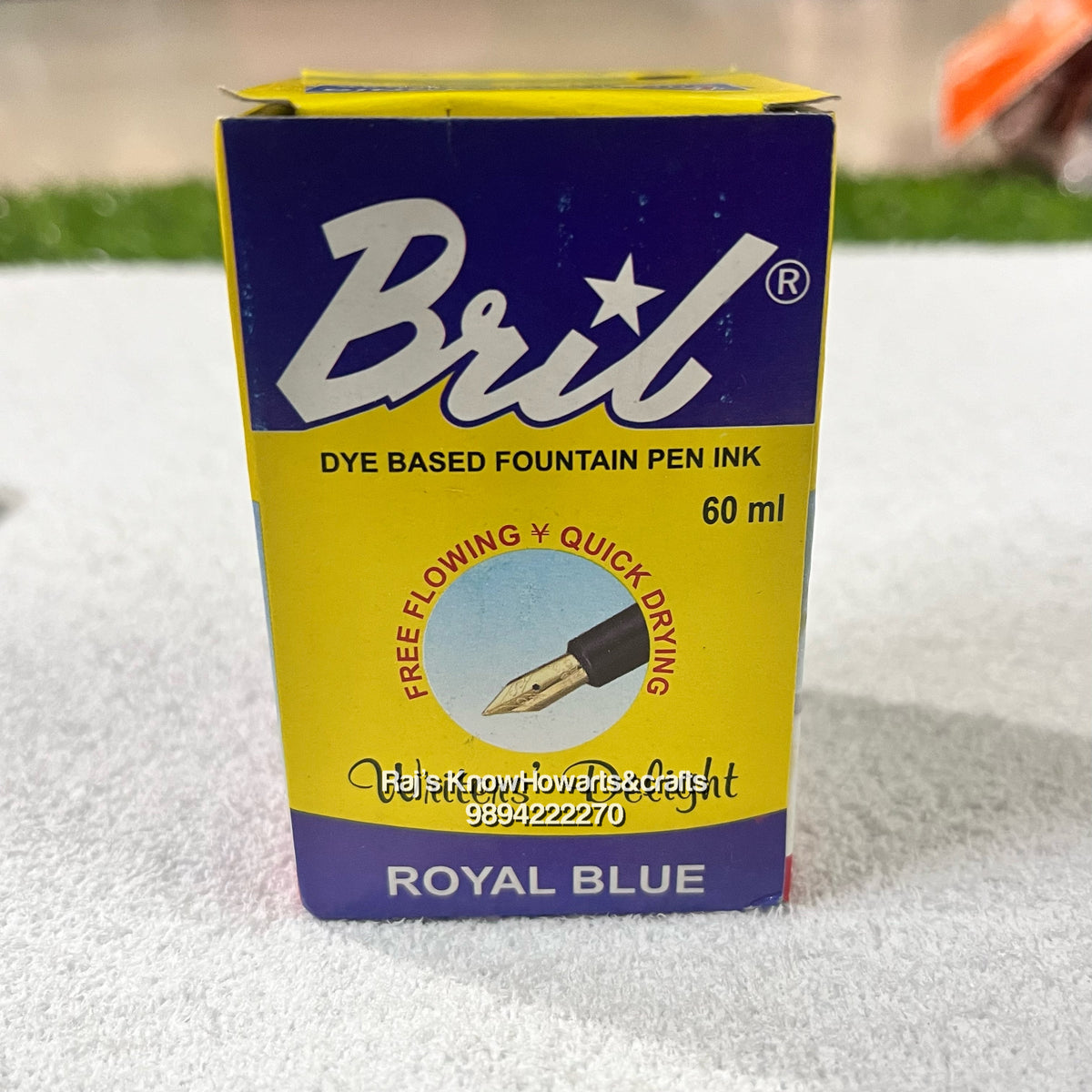Bril Royal Blue Ink Bottle Bril Ink Blue 60ml – KnowHowArtCraft