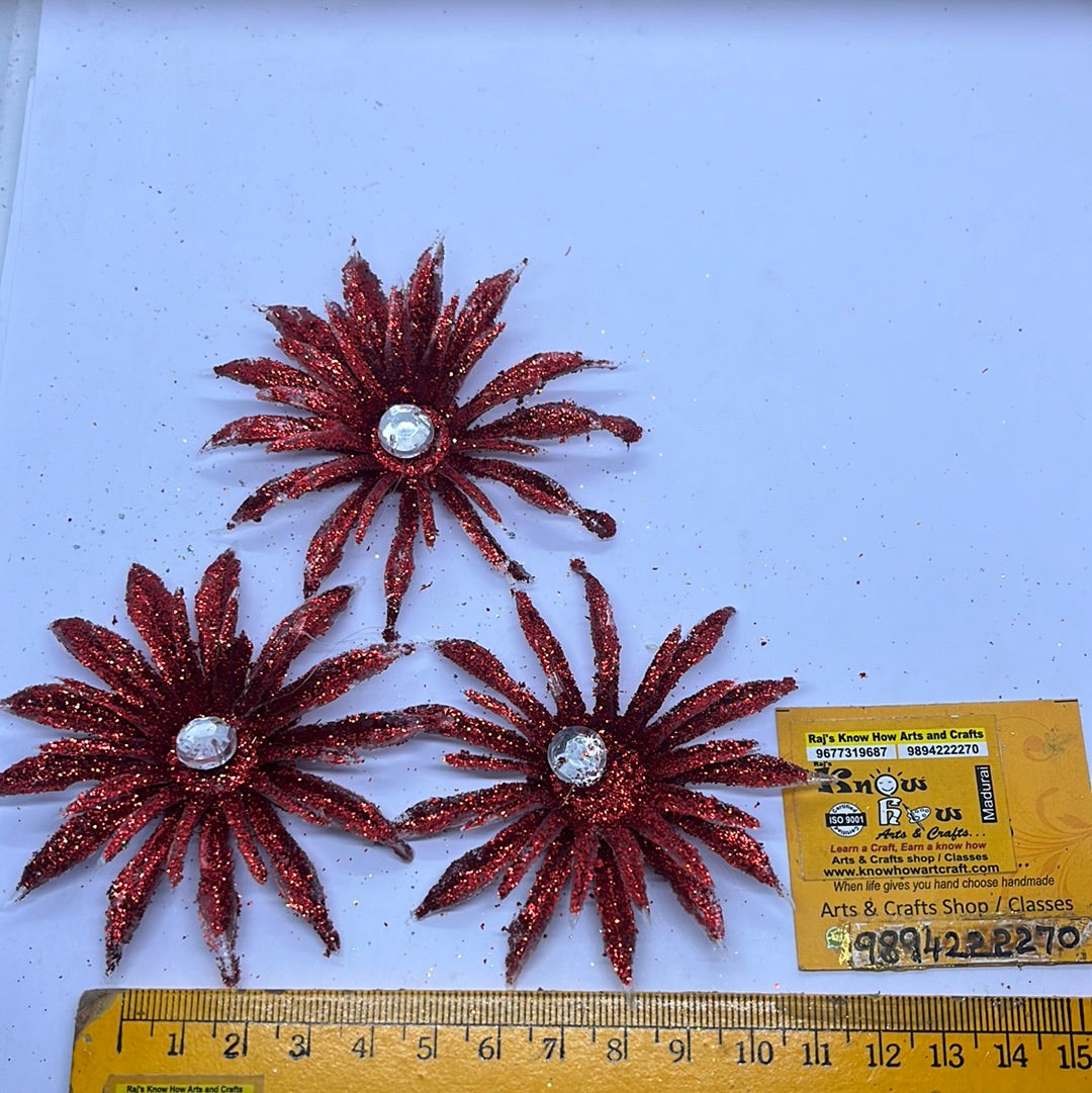 Acrylic fancy attractive artificial flower art and craft decoration KnowHowArtCraft