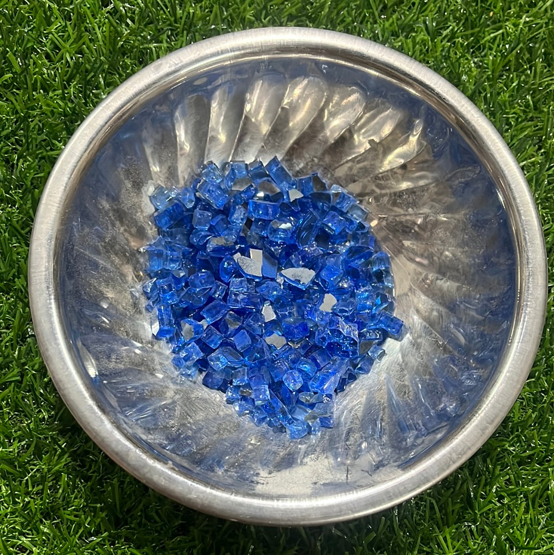 Cobalt blue glass stones 50g pack