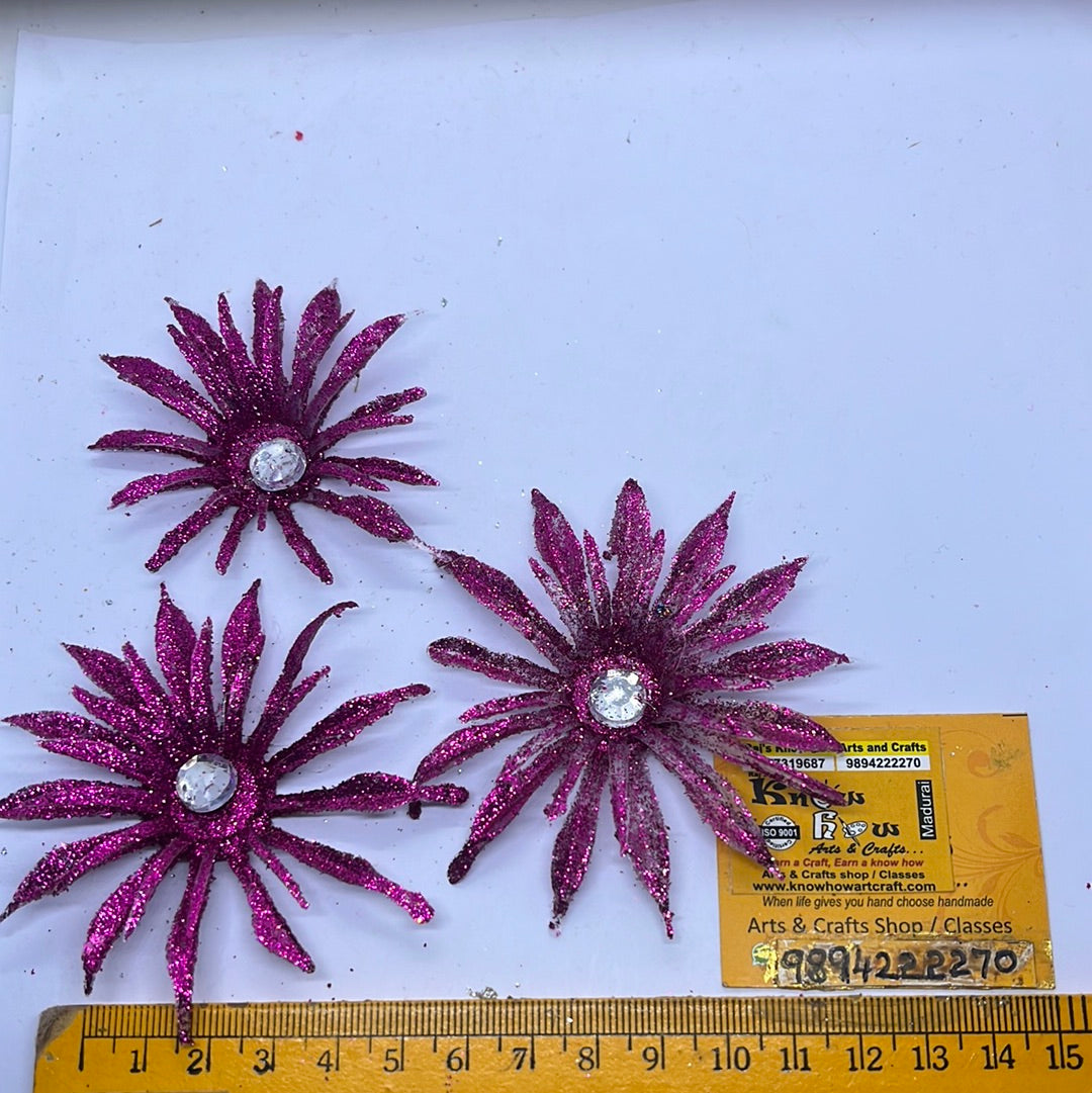 Acrylic fancy attractive artificial flower art and craft decoration KnowHowArtCraft