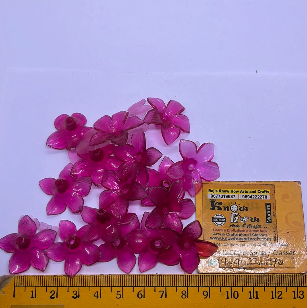 Acrylic crystal flower beads 100 g