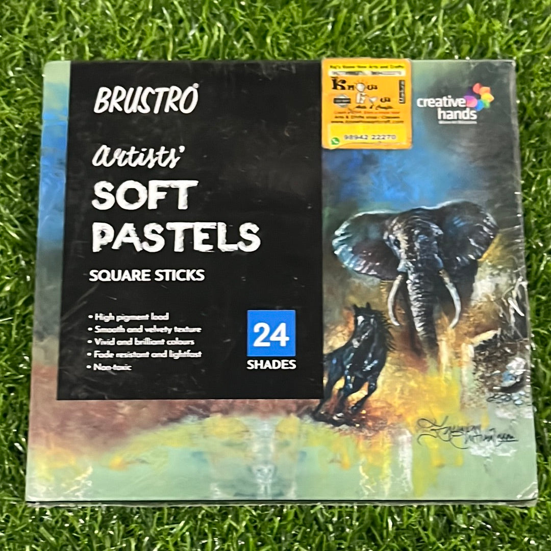 Brustro artist Soft pastels Square Sticks - 24 shades