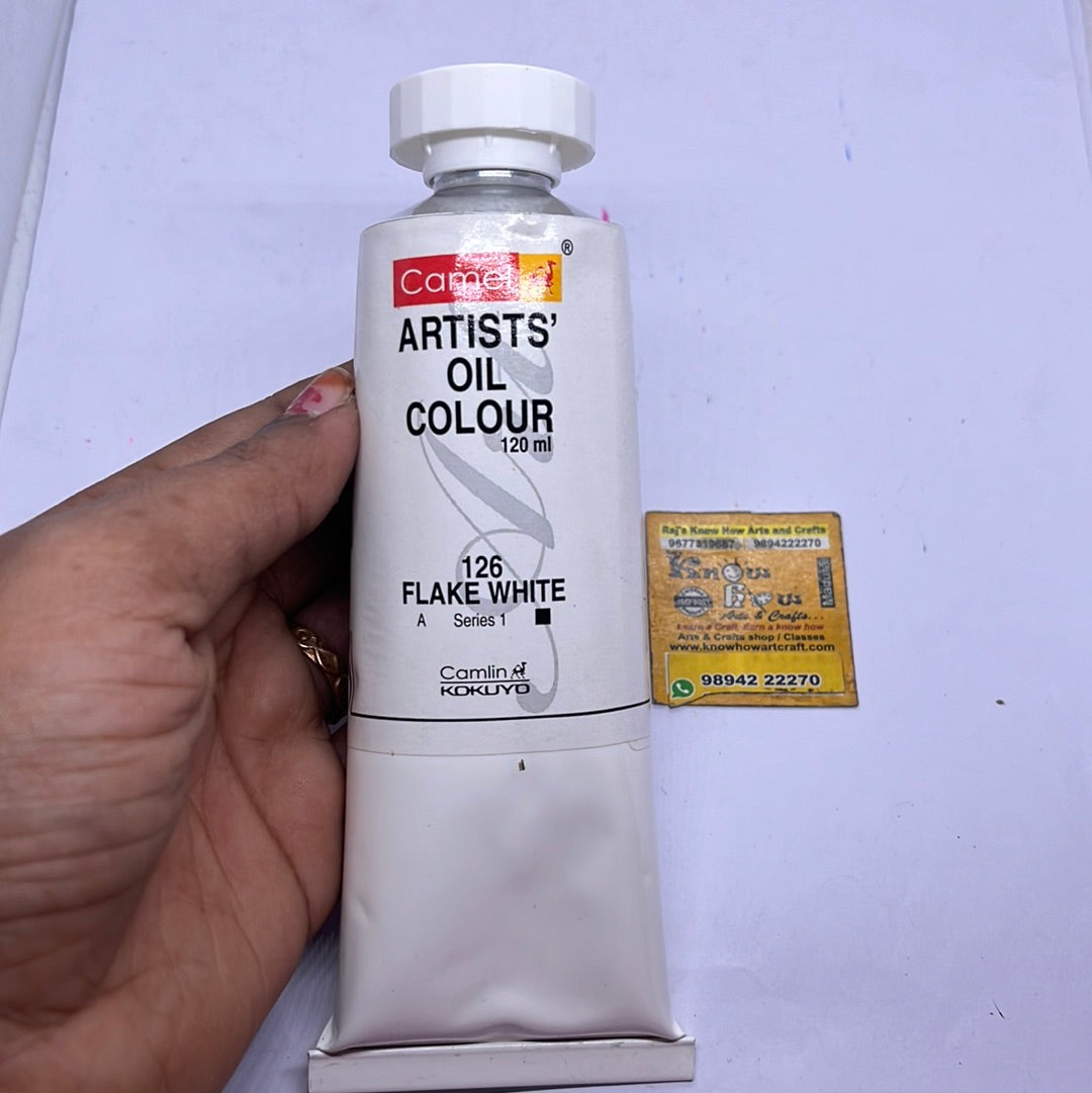 Artist Oil Color flake  white 120 ml- 1 tube