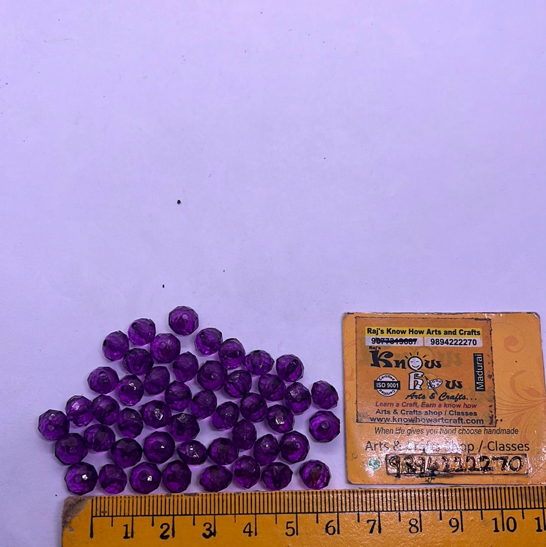 Crystal round beads 100g 6