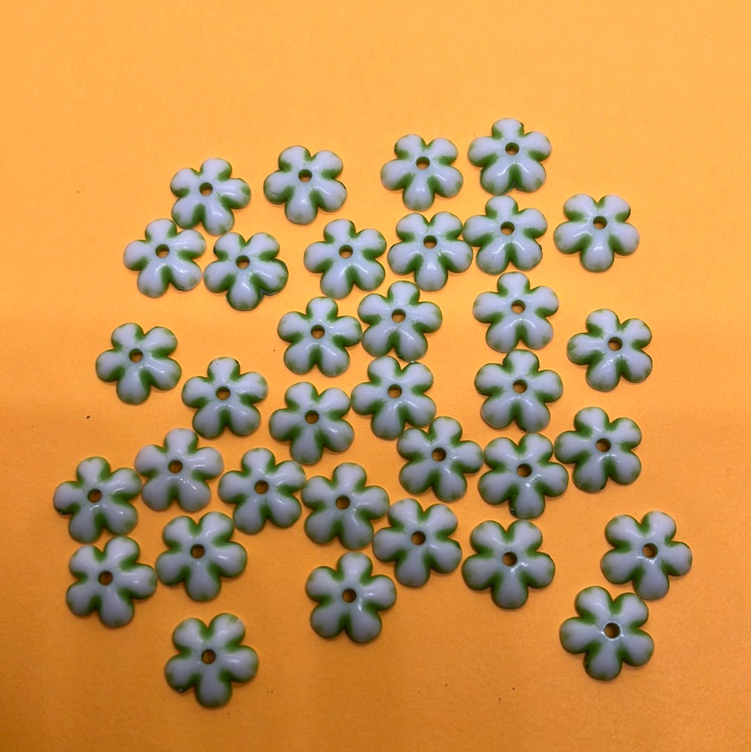 Pastel color design flower small beads -50g 1