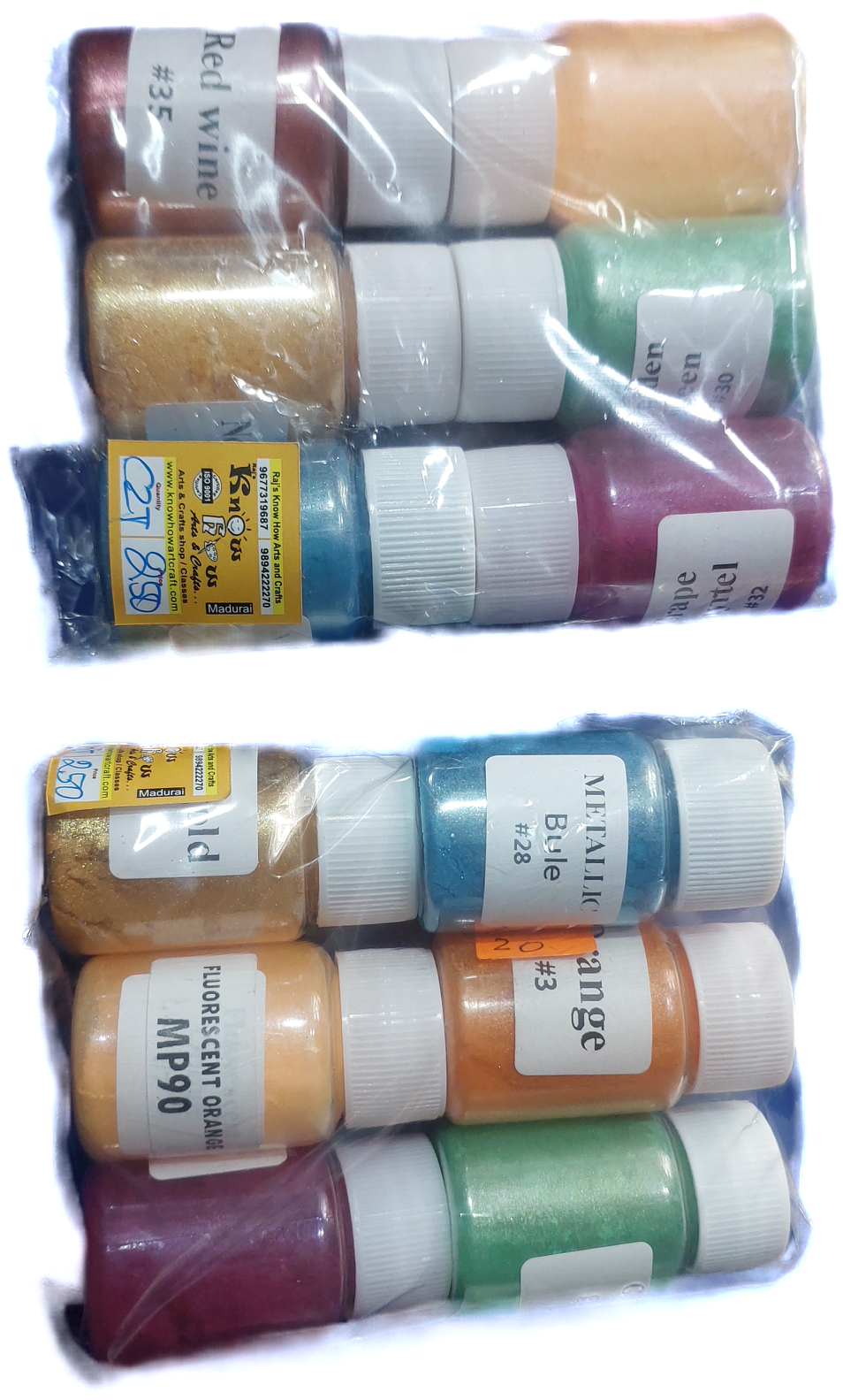 Color Mica Powder set of 6
