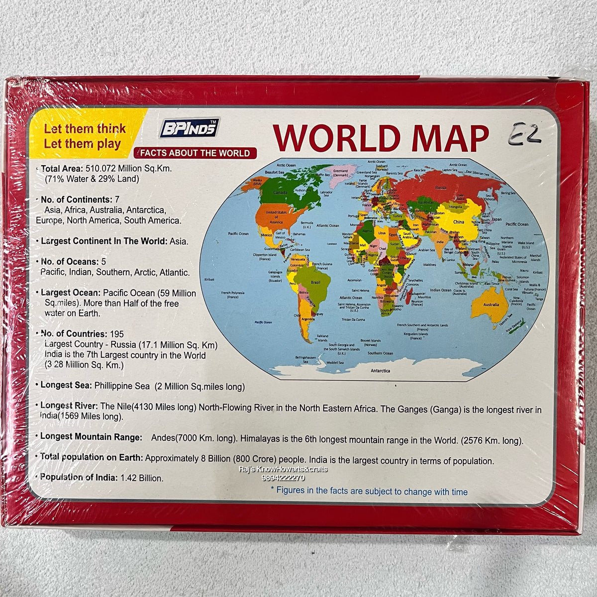 World map Jigsaw Puzzle KnowHowArtCraft