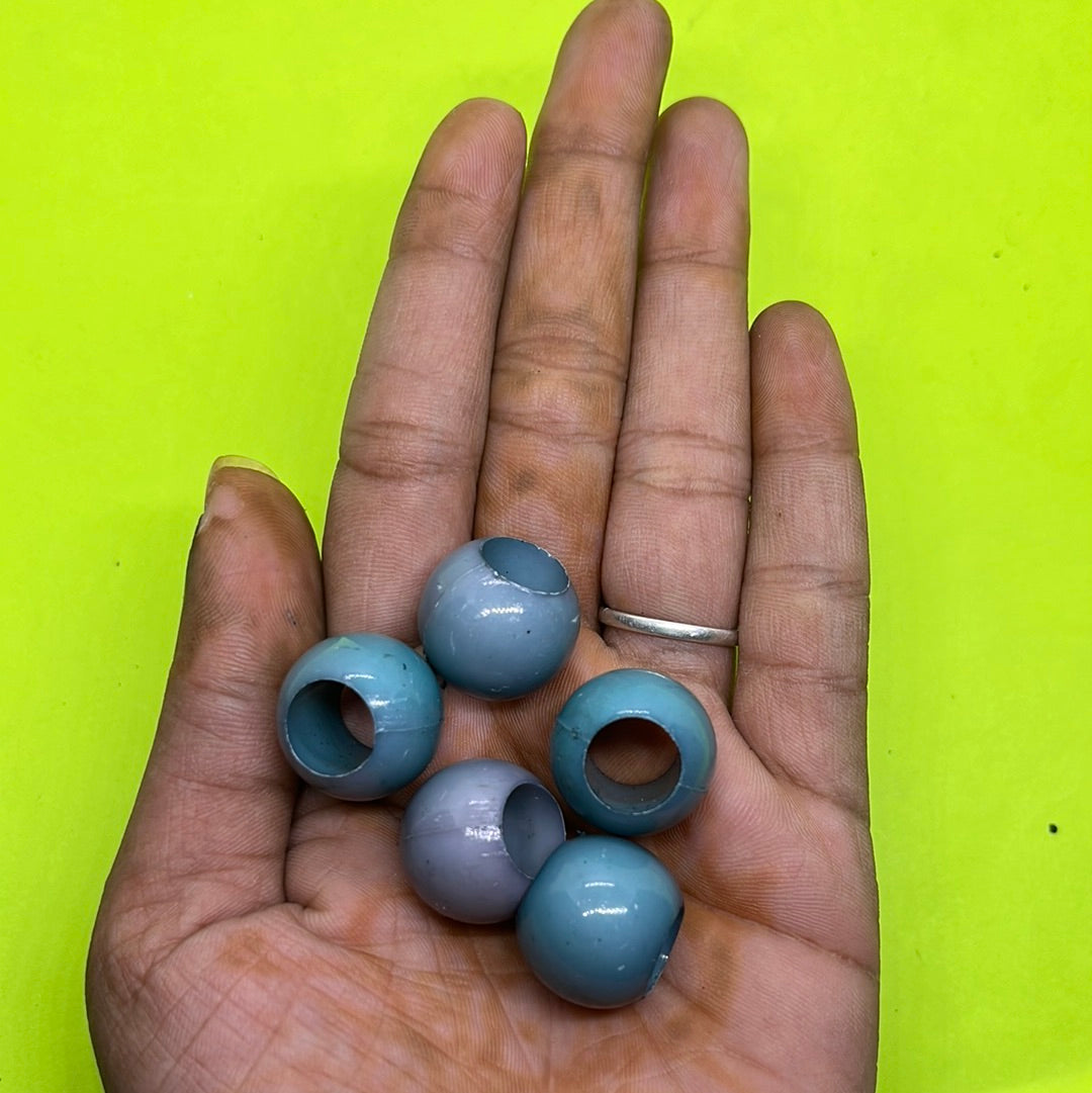 Blue wooden beads 50g