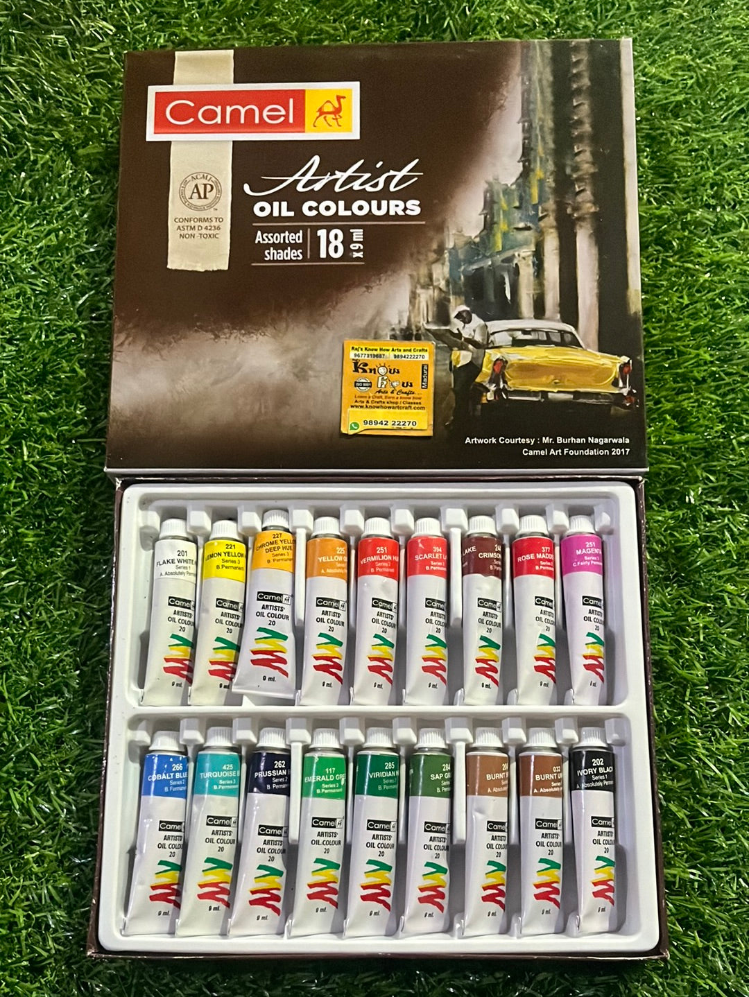 Artist Oil Color 9ml-18 colors in 1 box