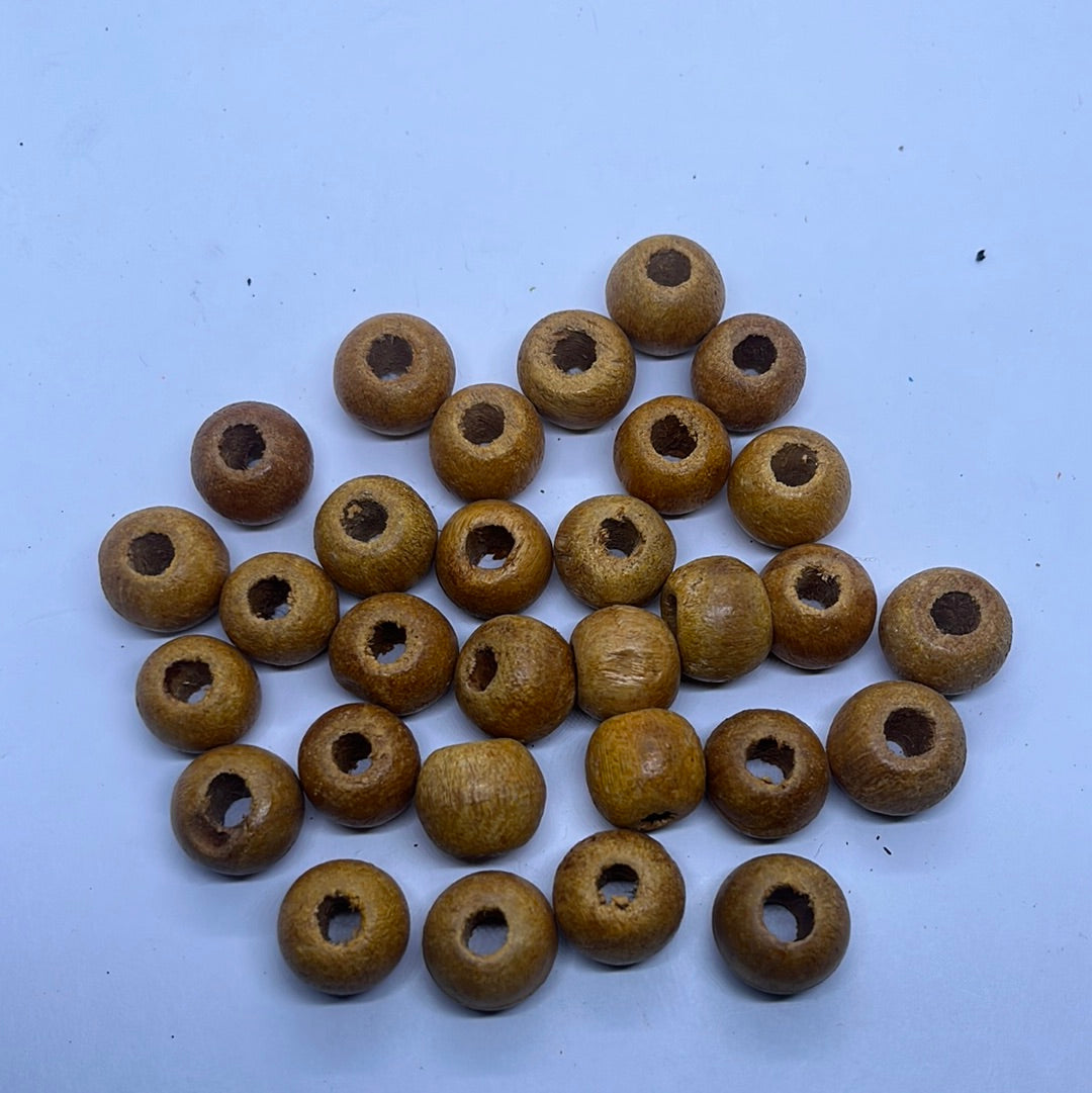 8mm Wooden beads  gold round beads 100g
