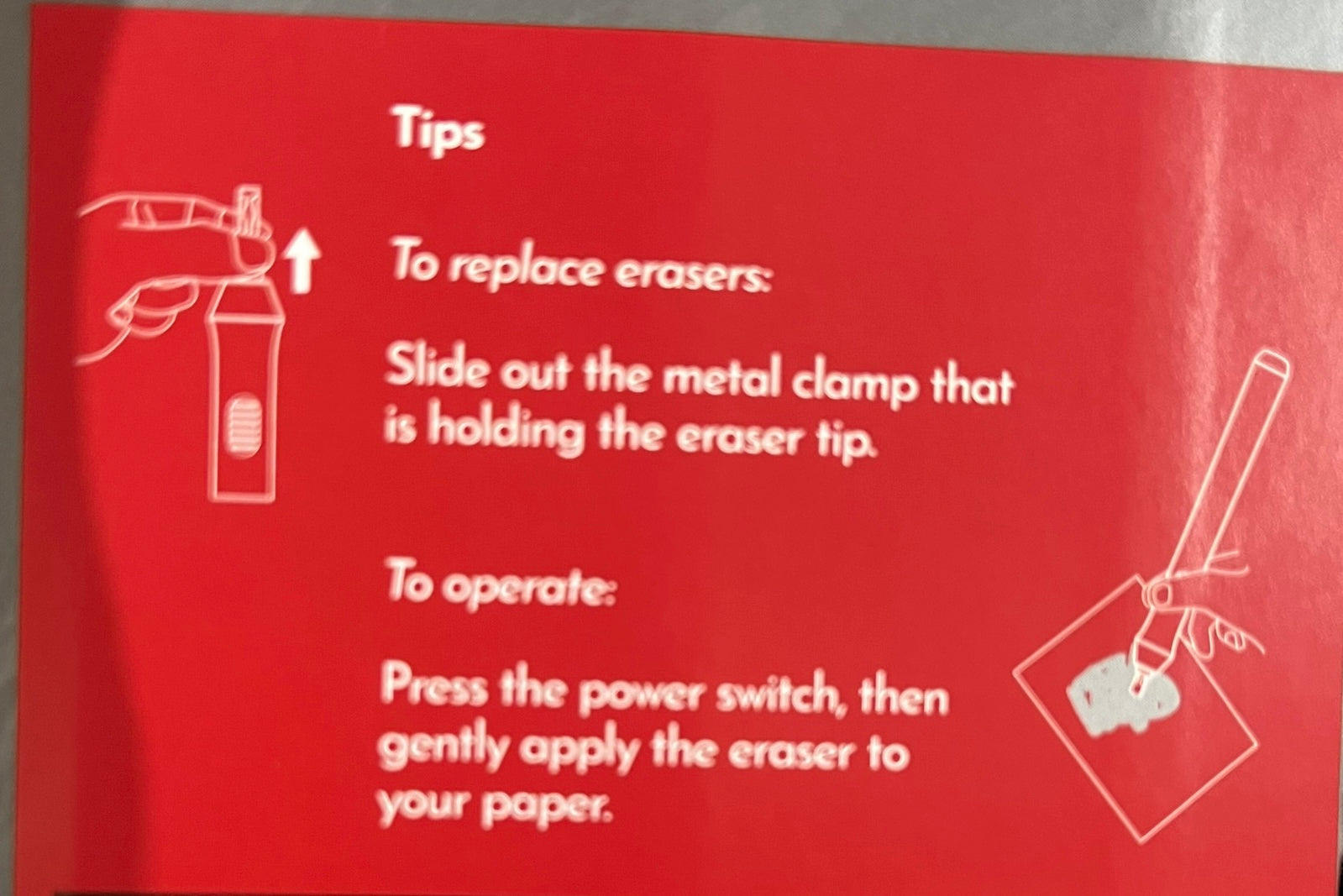 Brustro Slim Battery Operated Eraser