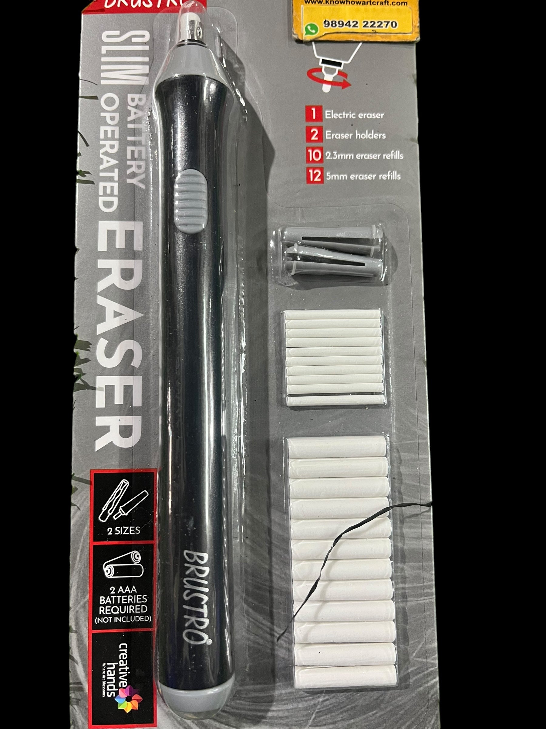 Brustro Slim Battery Operated Eraser