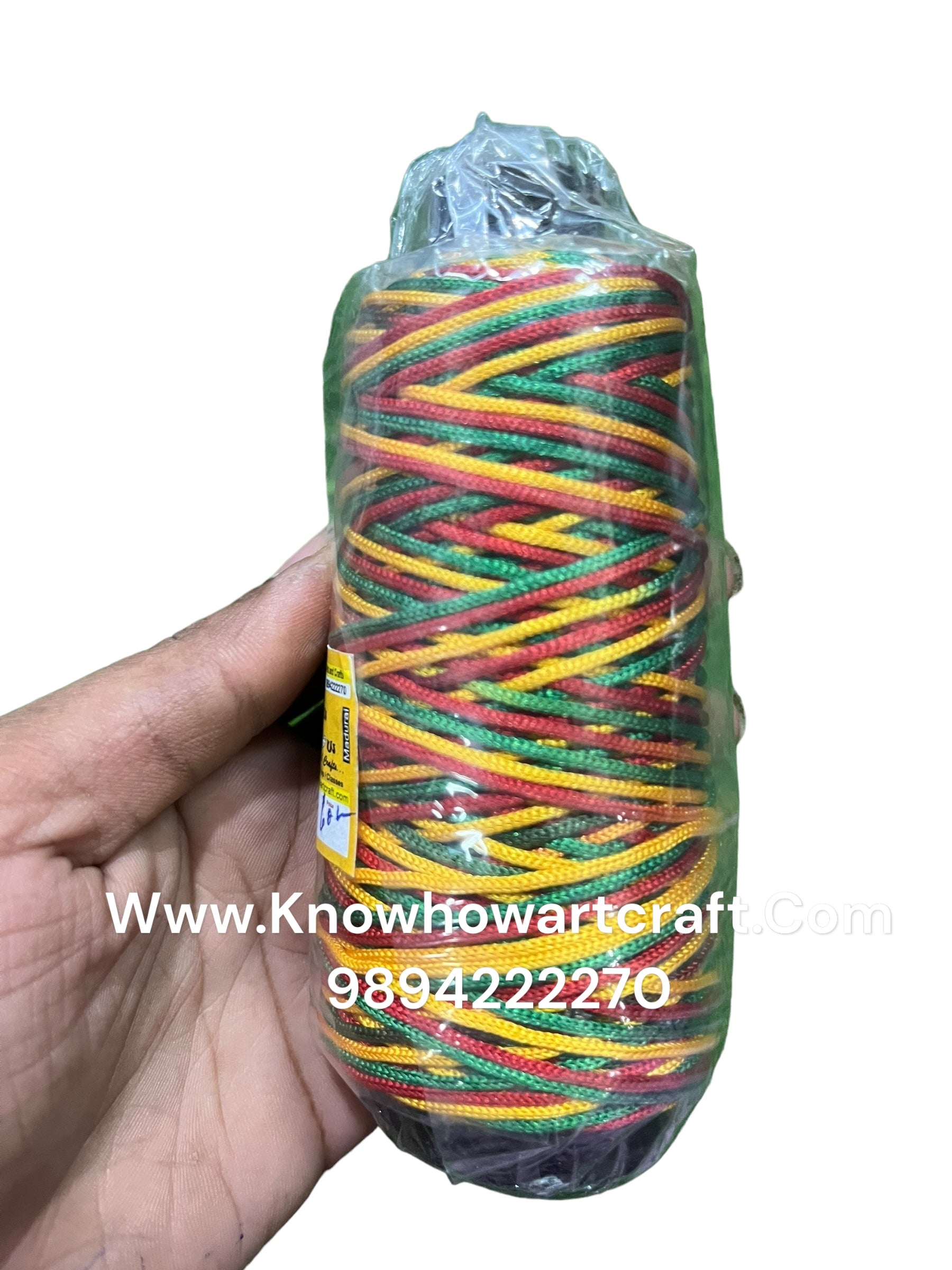 4mm multicolour cotton Chrochet thread