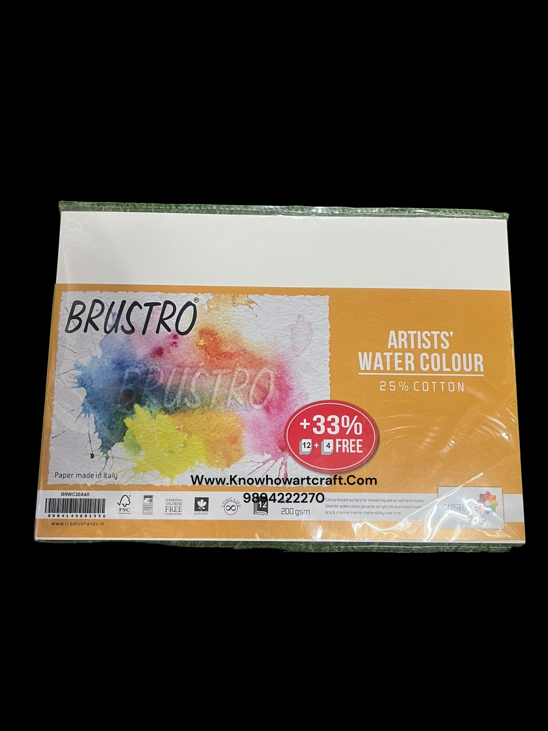 Brustro Artists water colour A4 size 200 gsm