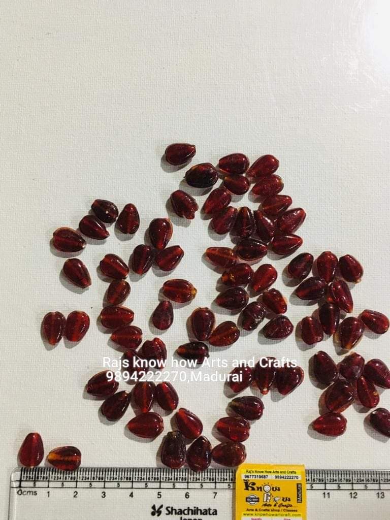 pomegranate glass beads