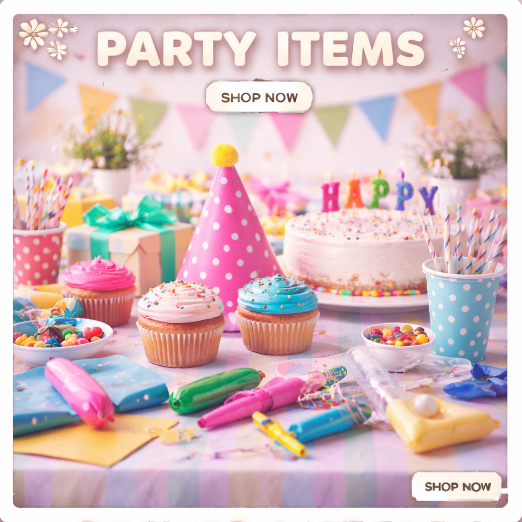 PARTY ITEMS – Tagged 