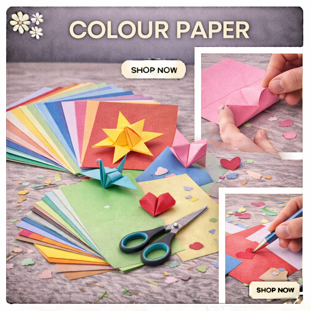Using Colour Papercraft COLOUR PAPER – KnowHowArtCraft
