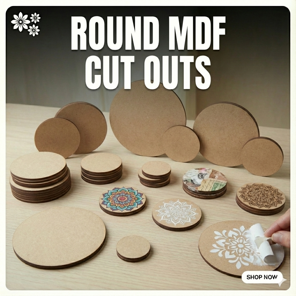 Round Mdf Wood – KnowHowArtCraft