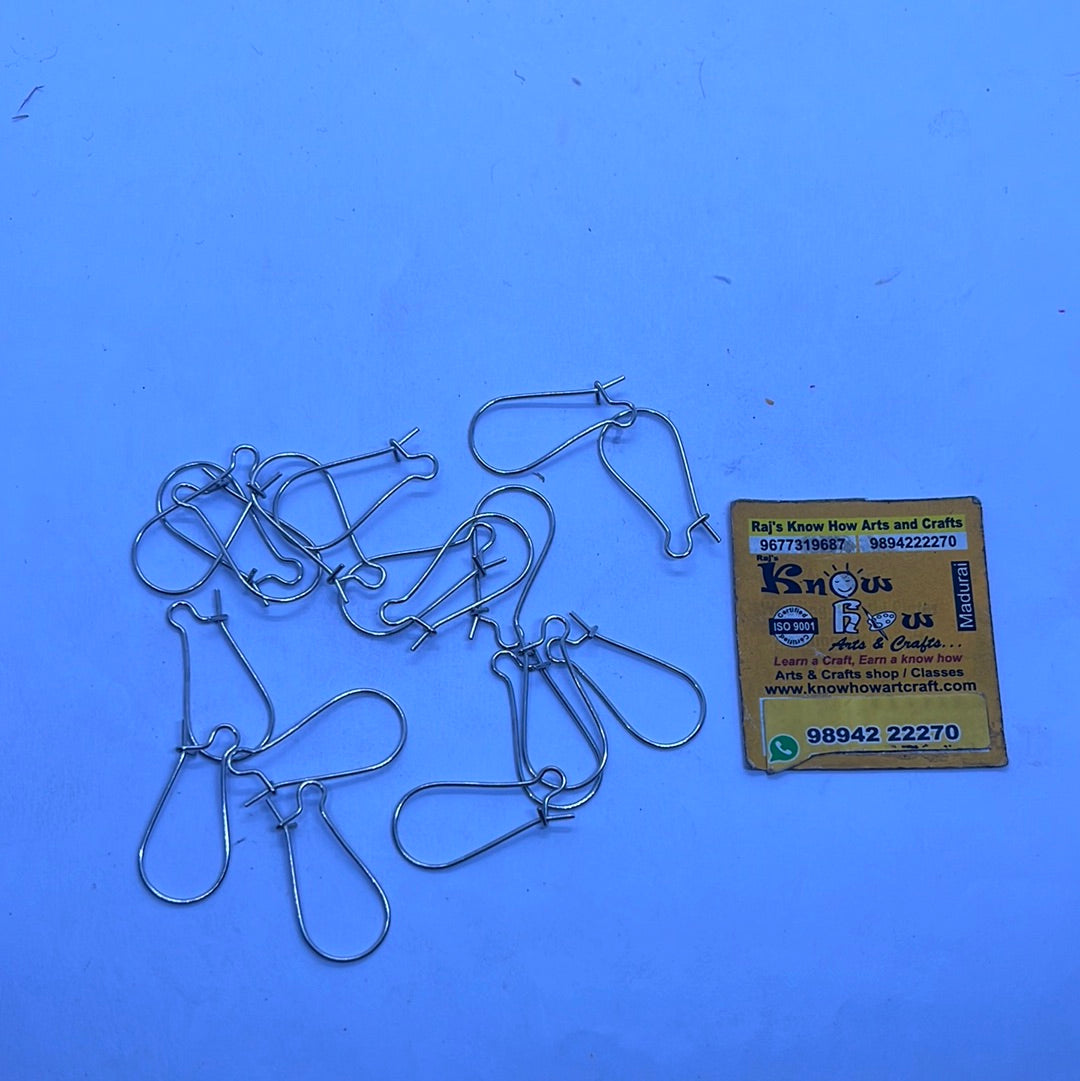 Stainless steel earring hooks 5pair in a pack