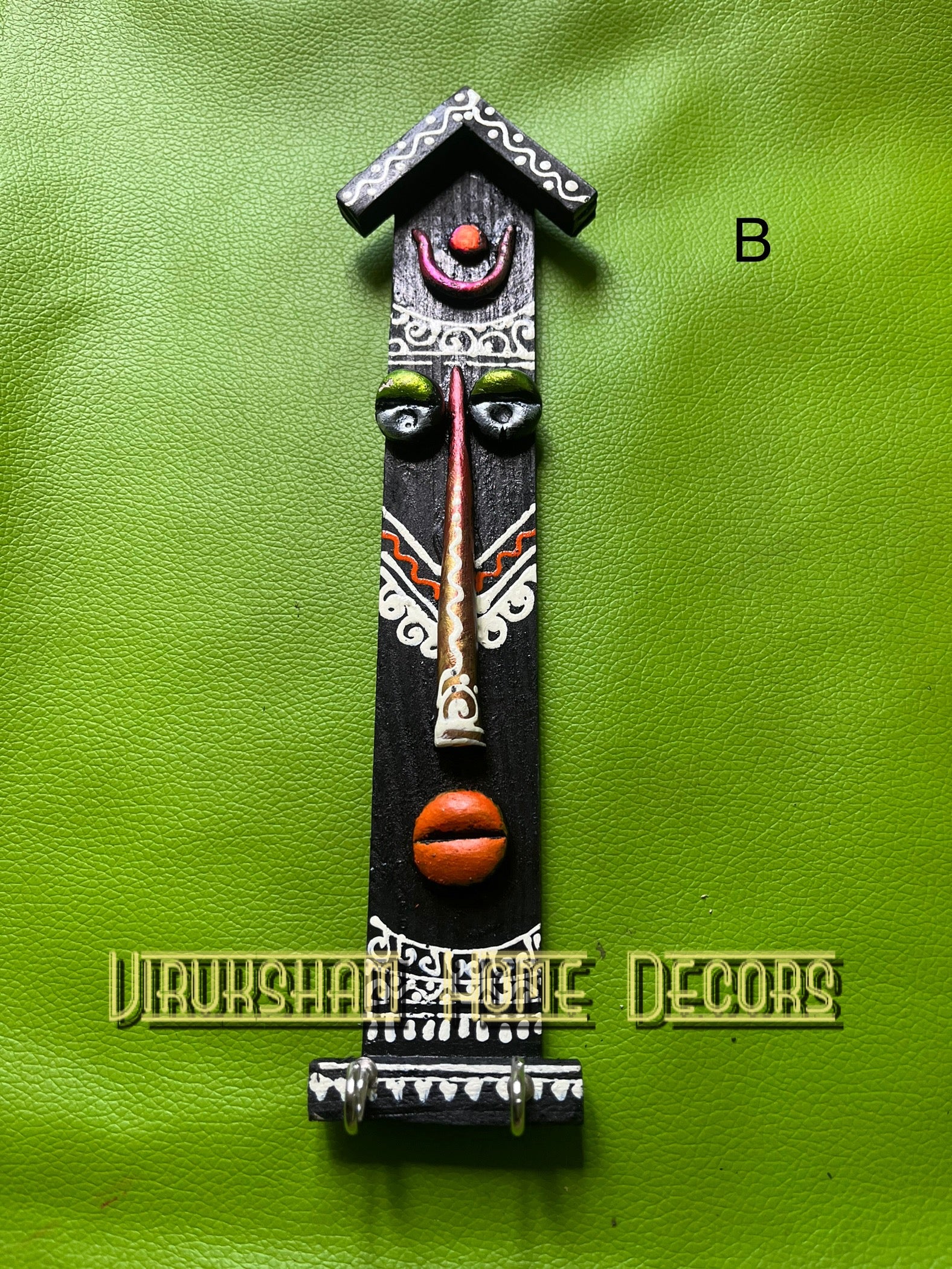 Tribal Keyring Holder Art WSKH 506 approximately 2*8 inches - B