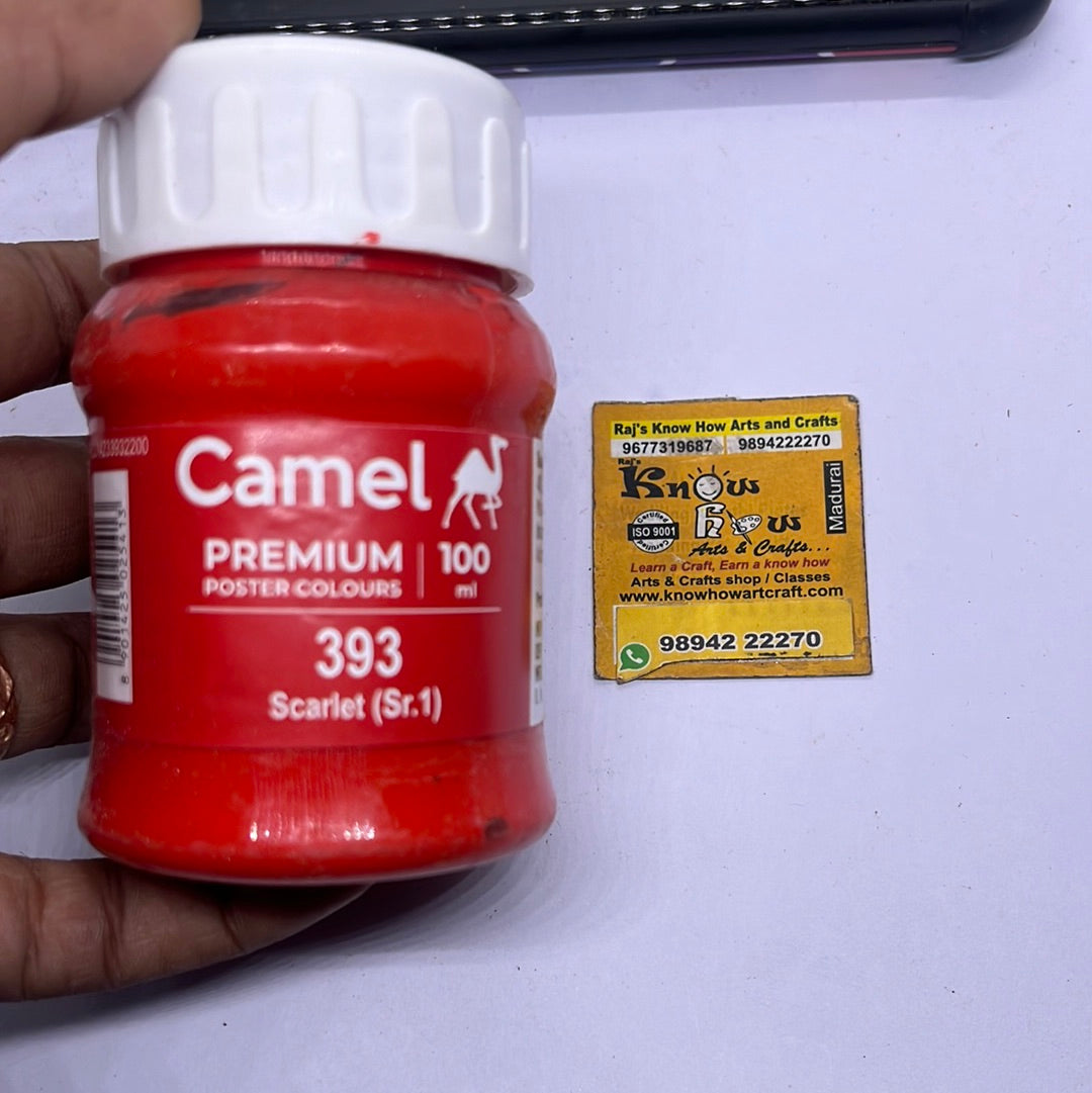 Camel premium poster colours scarlet  100 ml