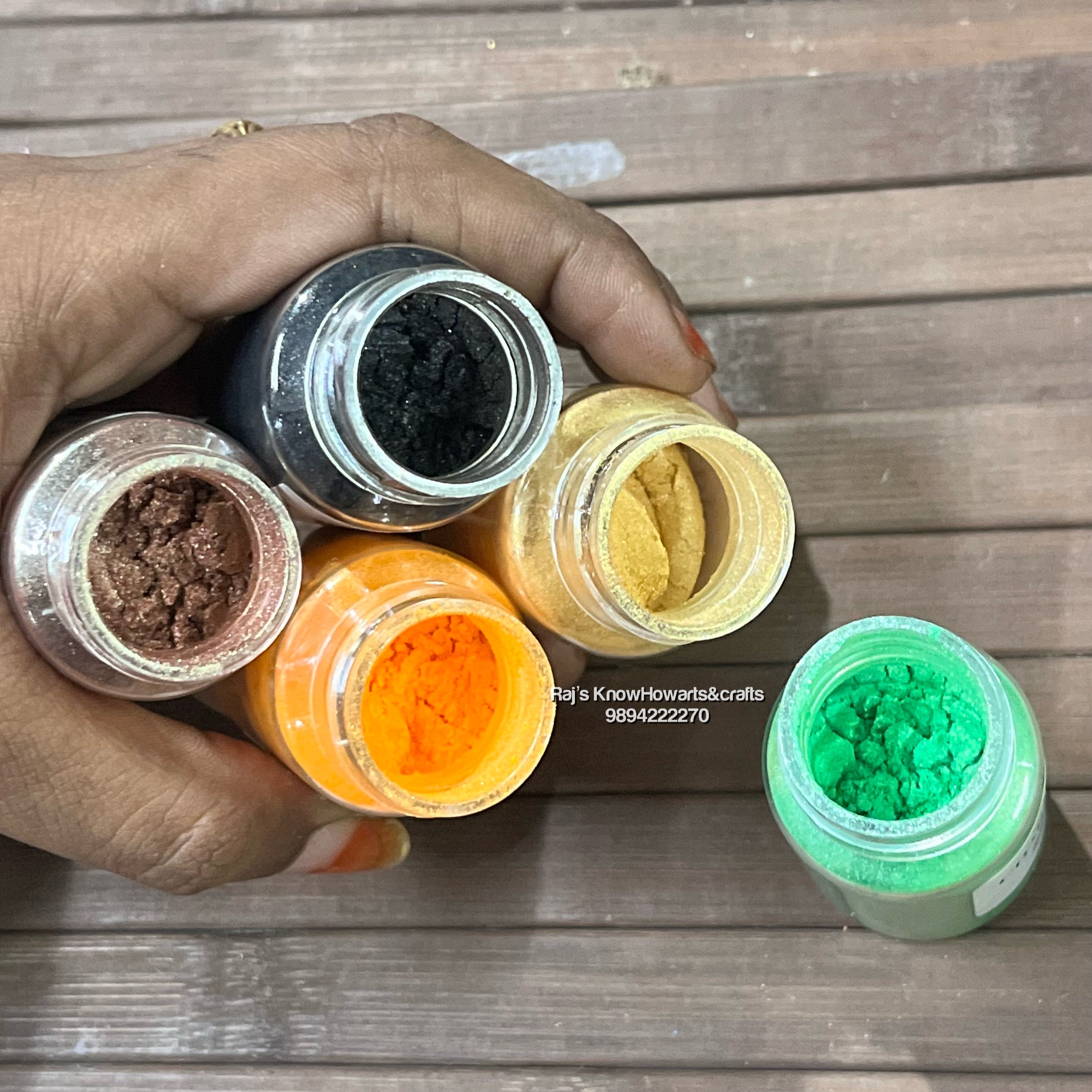 Color Mica Powder set of 5