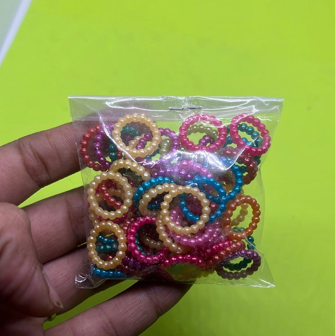 Multicolor plastic rings with stripes more than 25pcs
