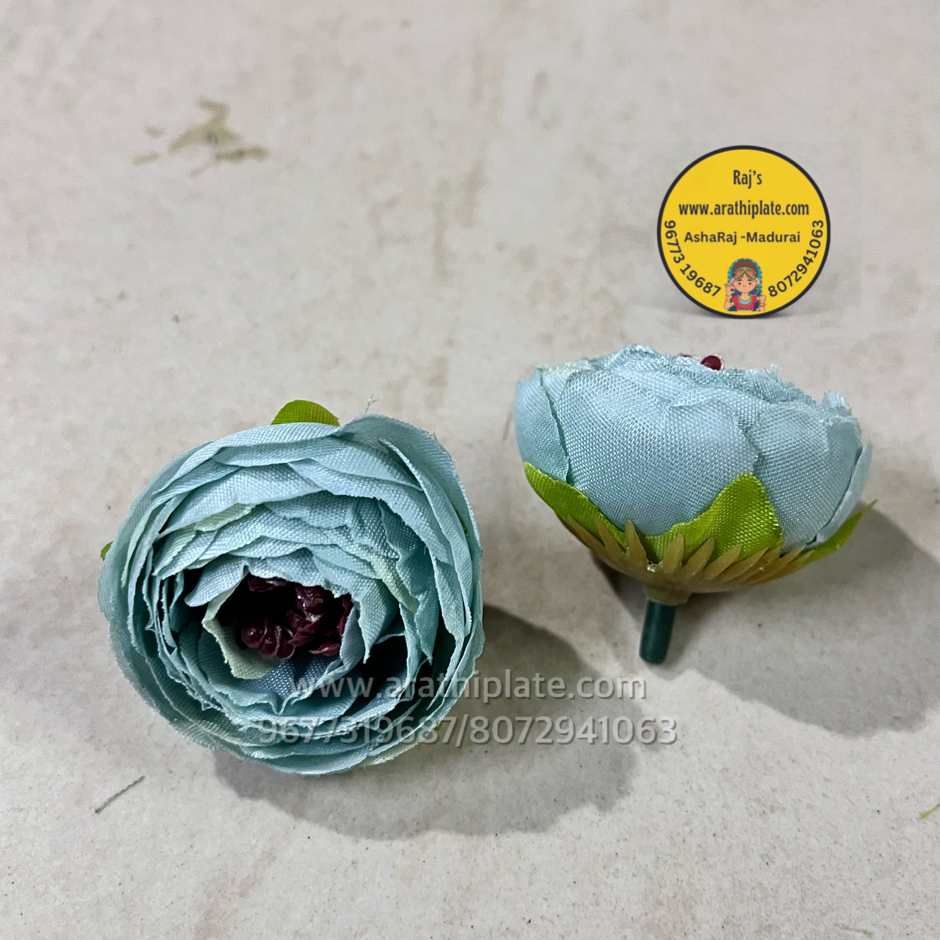 Kutty Peonies Pastel Green- 10 pc in a pack