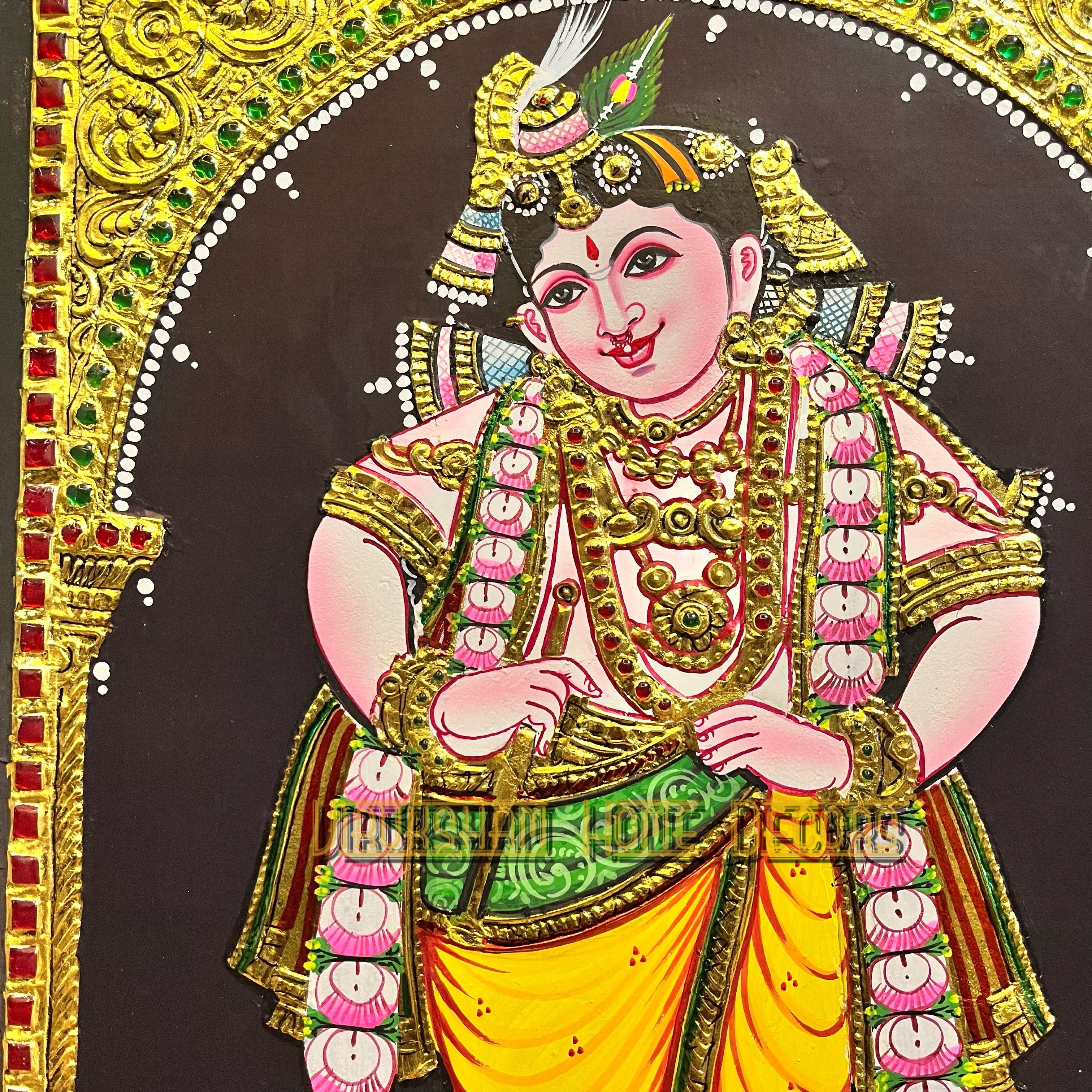 Kannan 12x15  Tanjore painting -1 board(15 days delivery time)without frame