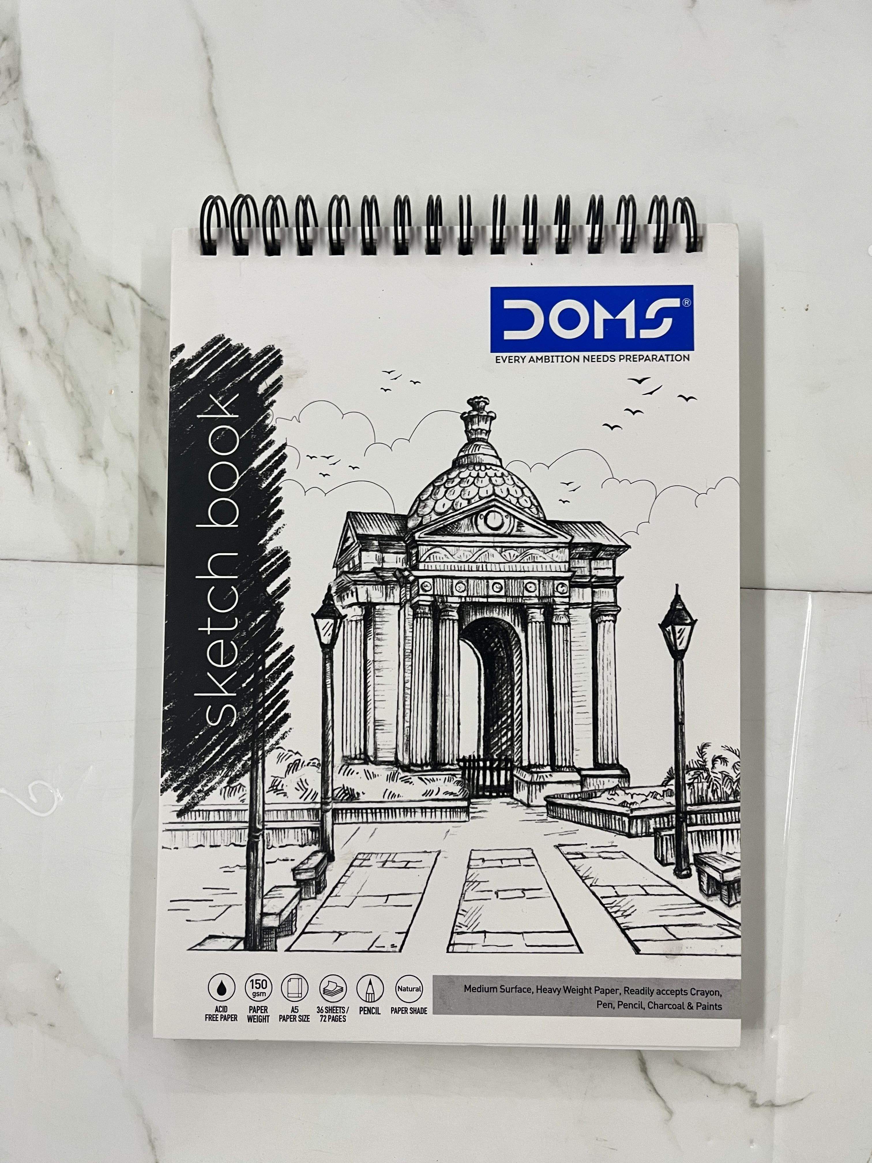 A5 Doms spiral sketch book-150gsm