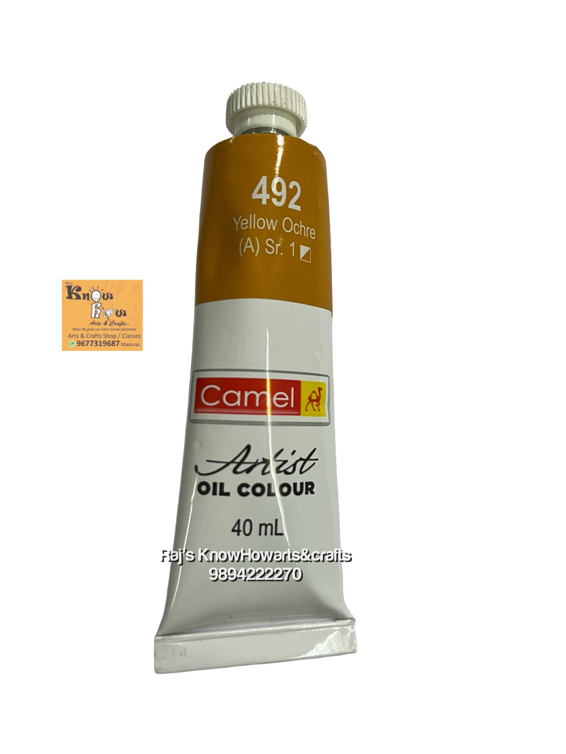 Artist Oil Colours yellow ochre  40 ml- 1 tube