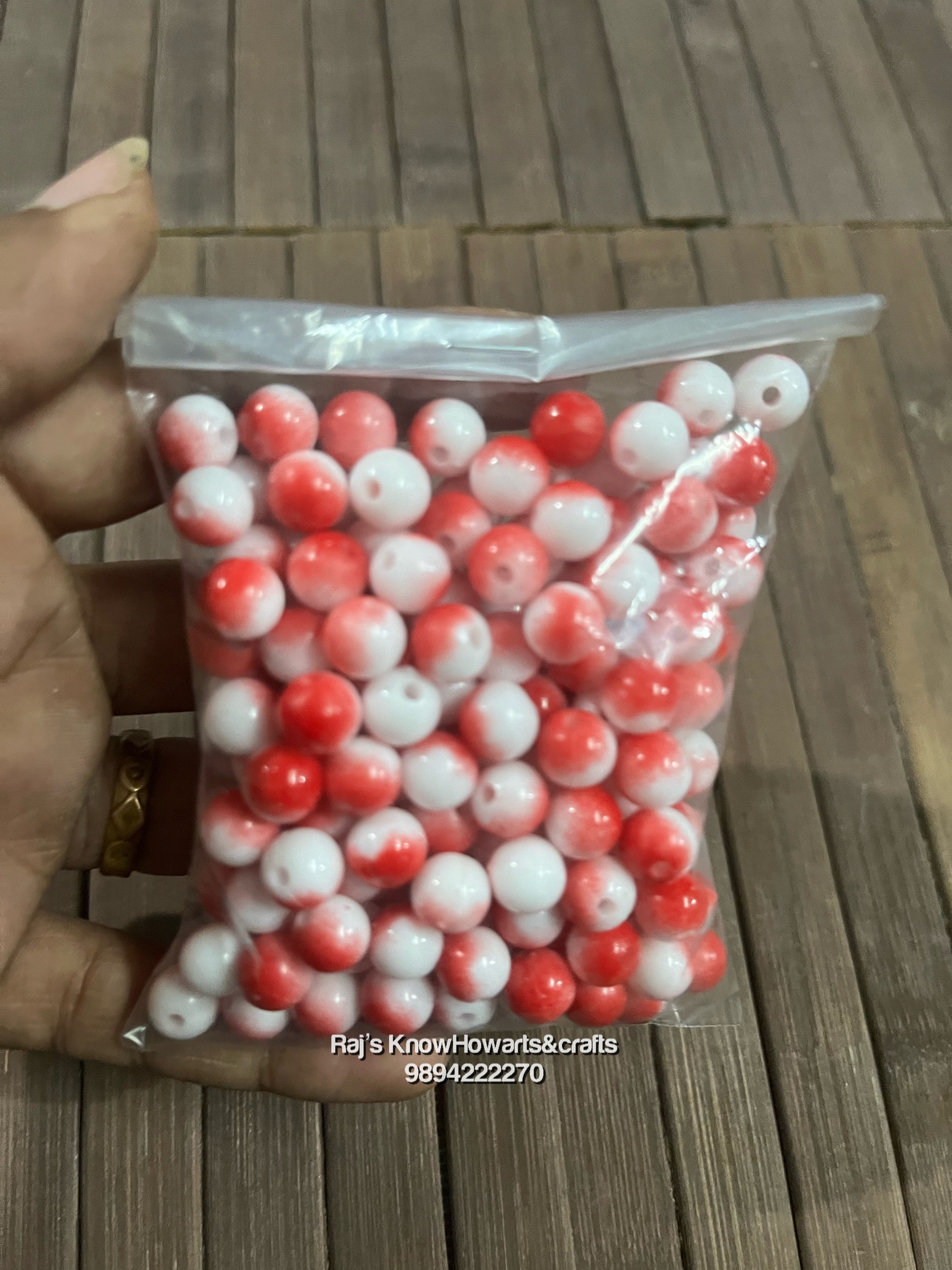 Acrylic fashion Beads 50g in a pack