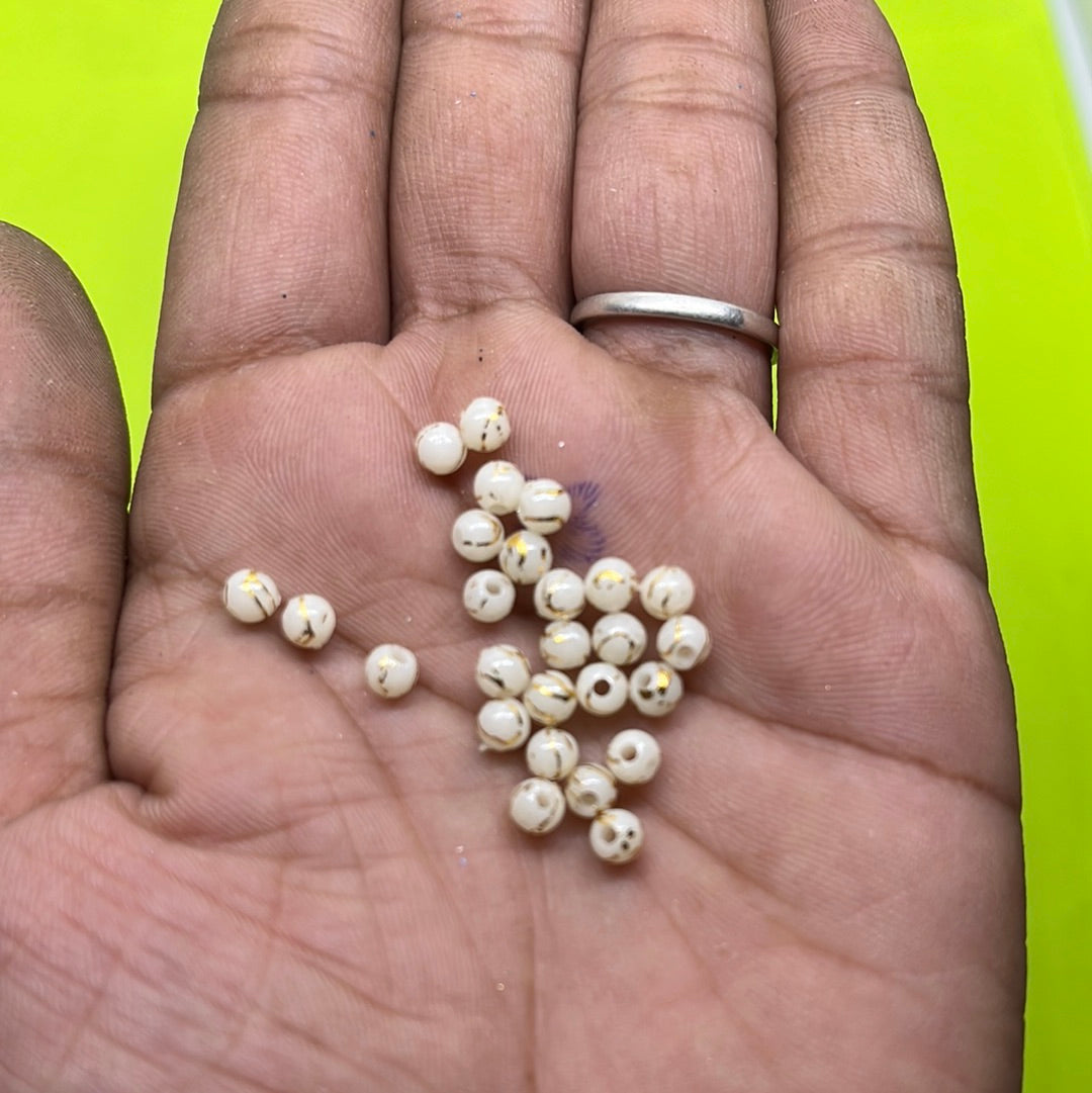 2mm round  Pearl 25 g