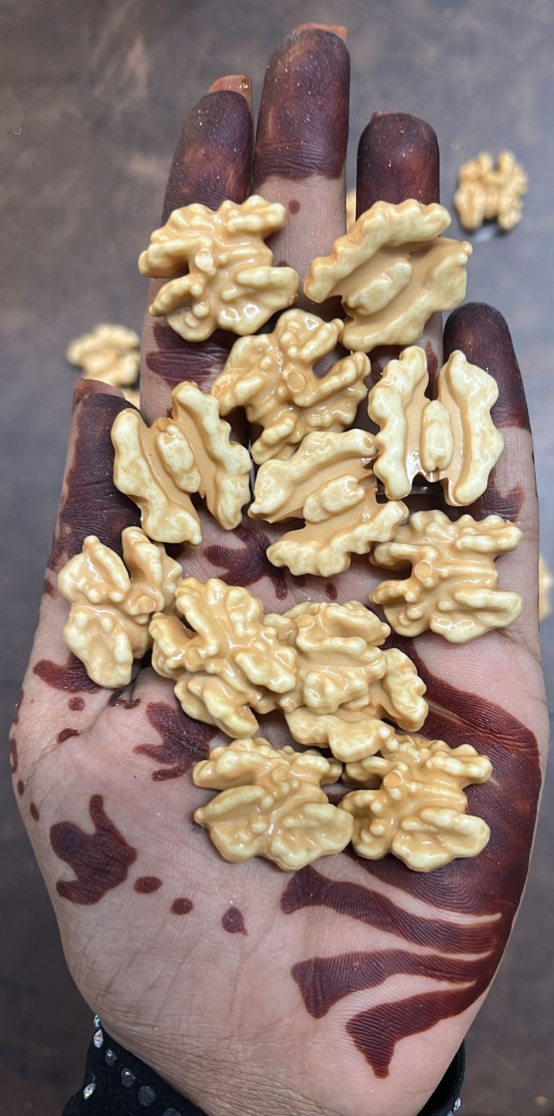 WALNUT Beads 14mm  50gram pack-WB