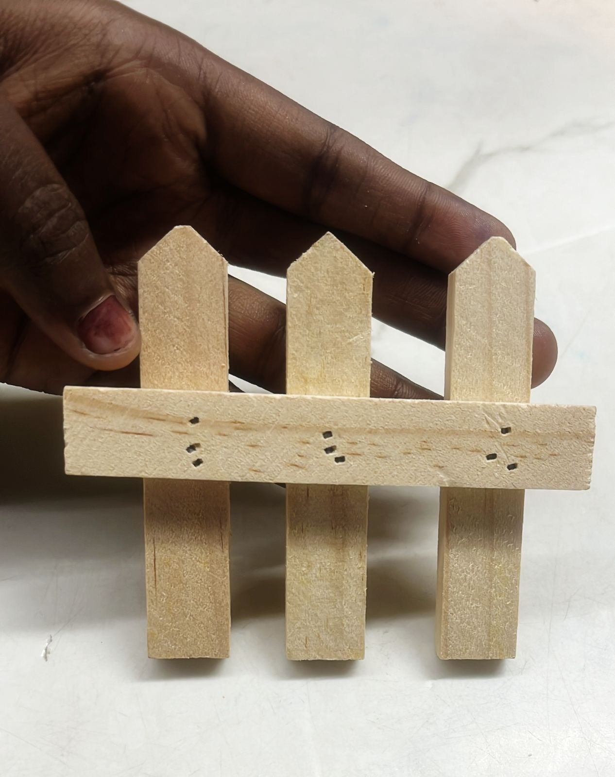 Wooden border fence 2piece in a 1pack /FENCES