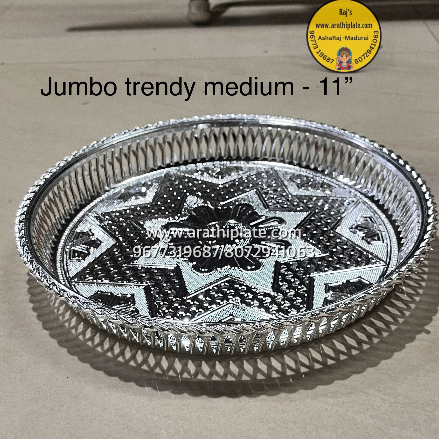 Jumbo Trendy Medium 11 inch-JTM -10 plates