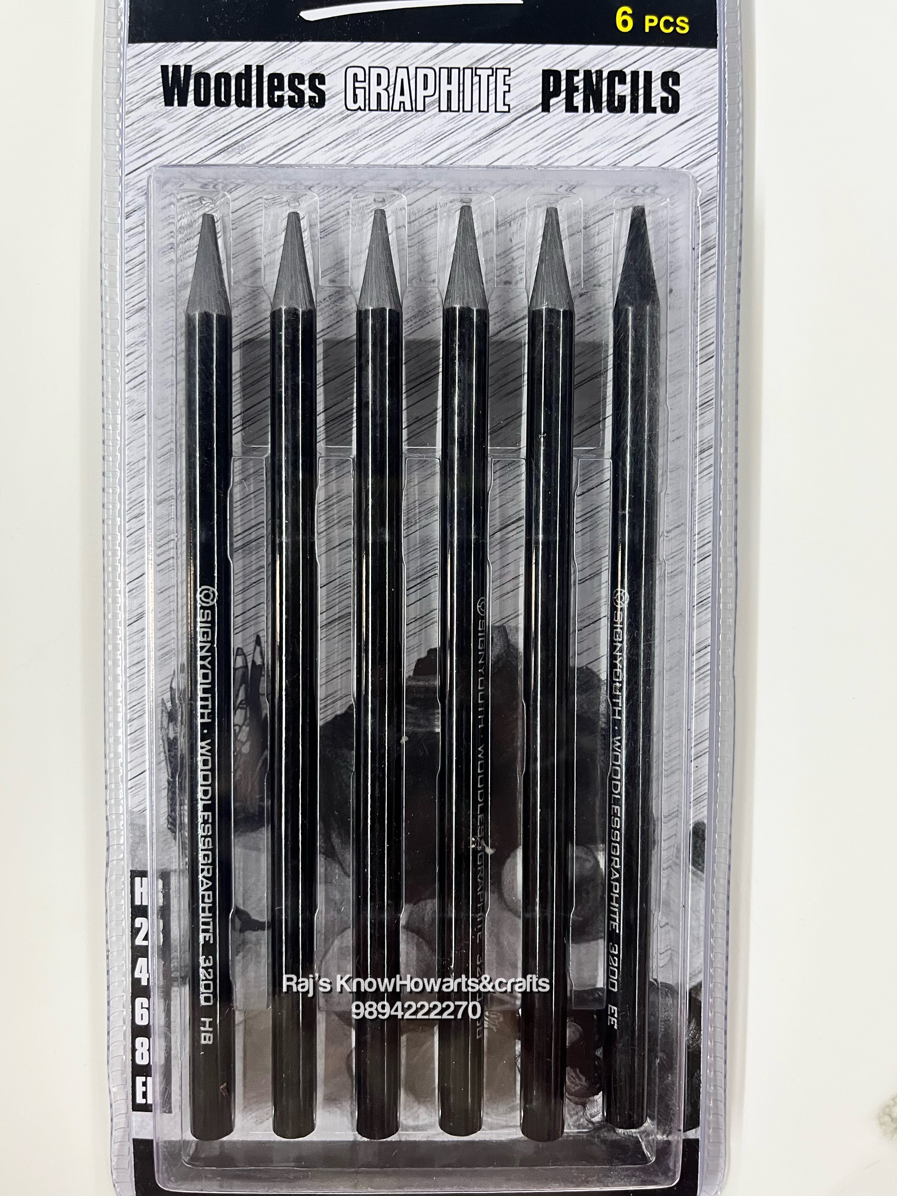 Worlson woodless graphite pencils 6pcs