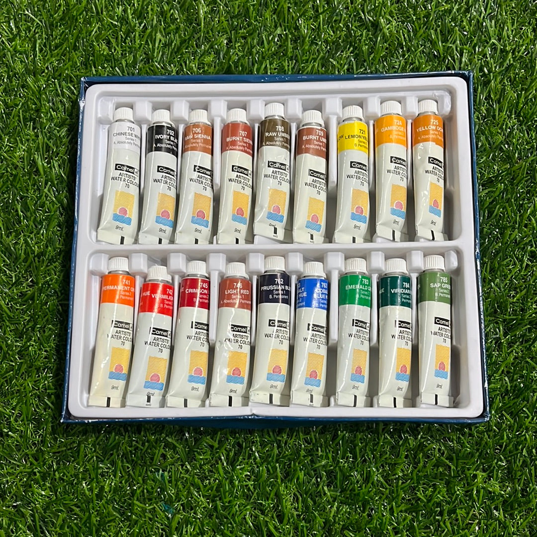 Camlin Artist water colour tubes  18 shades