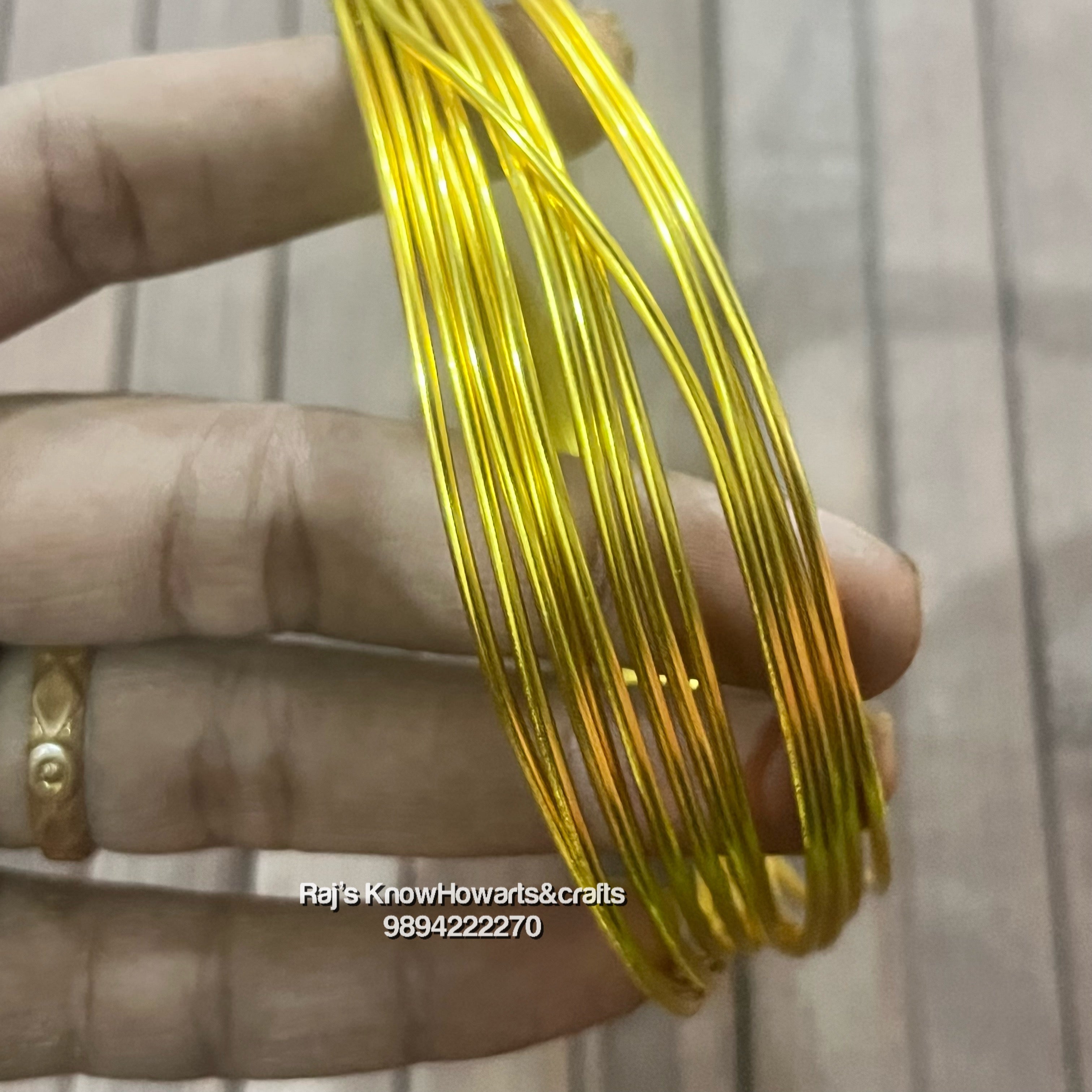 Brass golden plated wire - GOLD ALUMINIUM WIRE- GWI