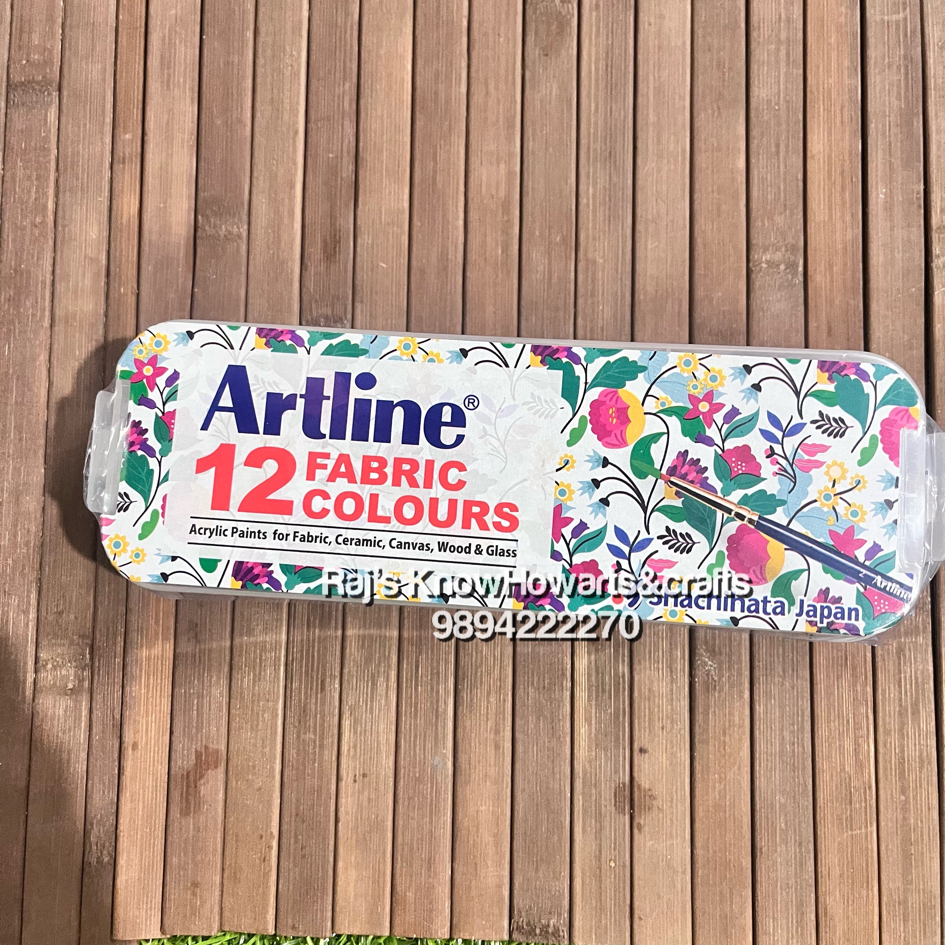 Artline 12 fabric colors