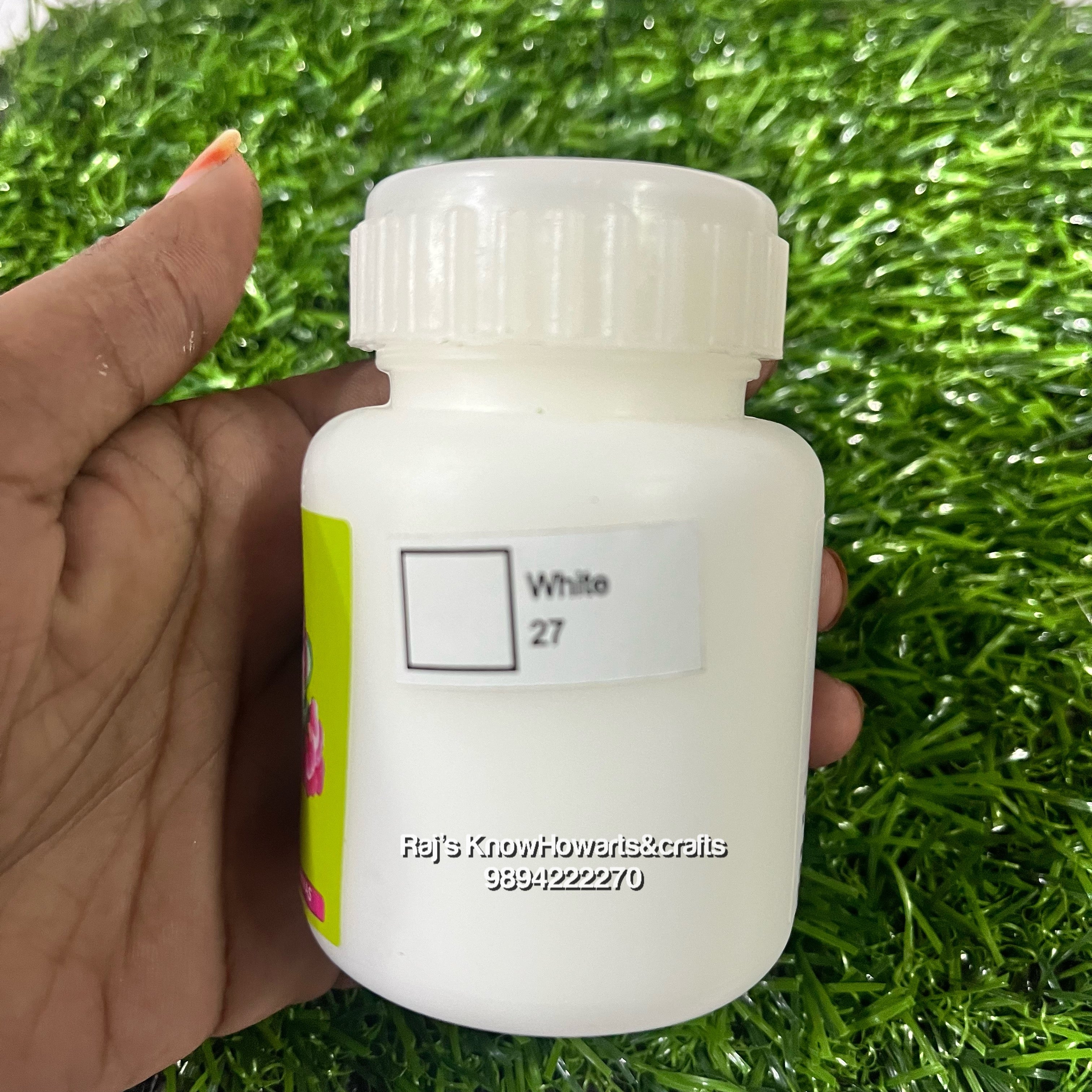 White  100ml fevicryl Acrylic color -1 bottle