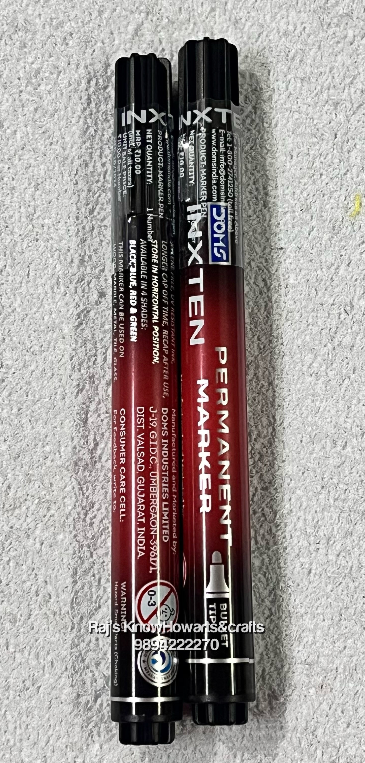 Doms Inxten permanent marker Red - 2 pc