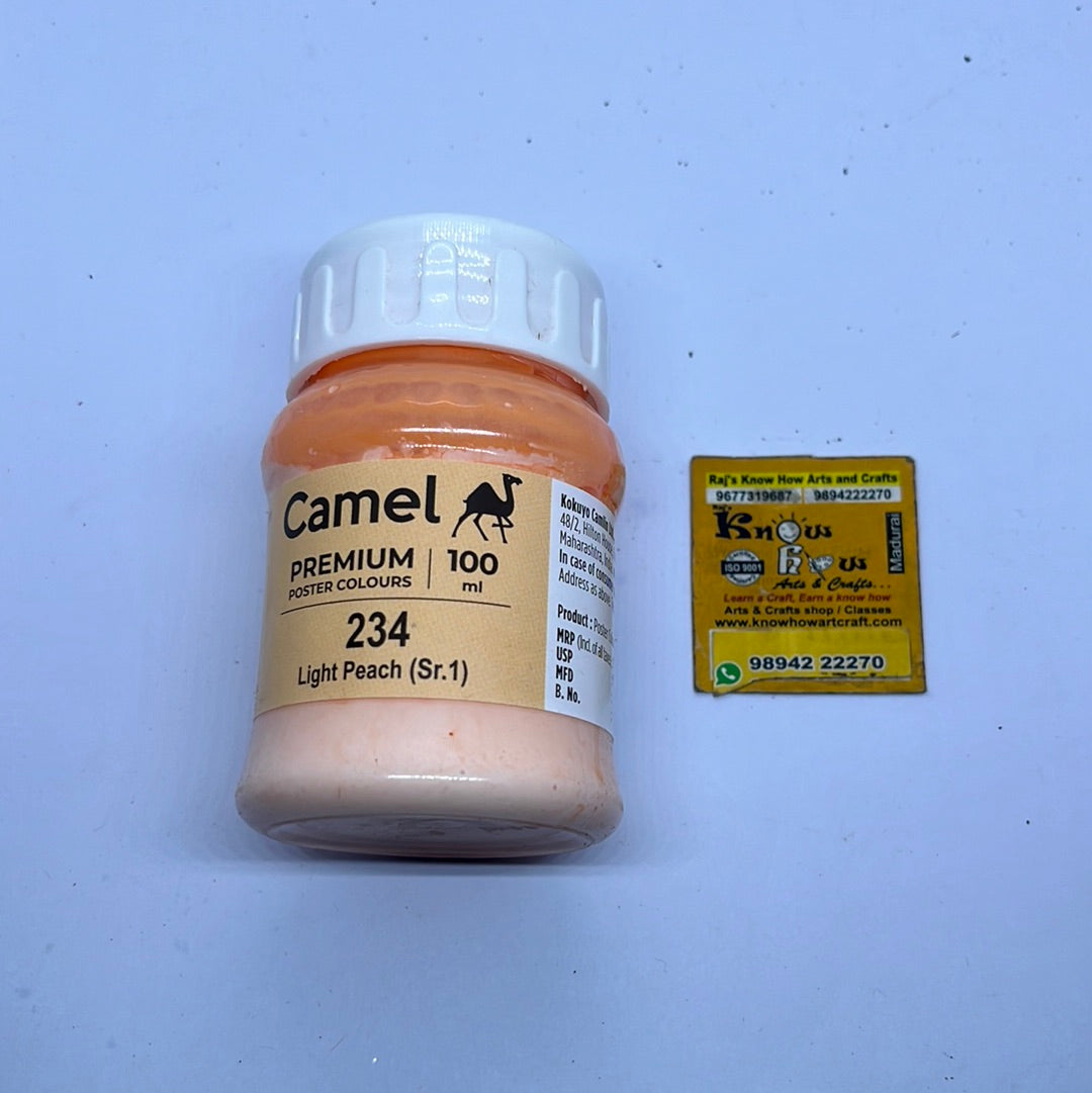 Camel premium poster colours light peach  100 ml