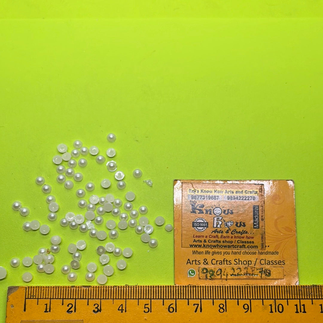 3mm Round Small Plastic Pearl 25g
