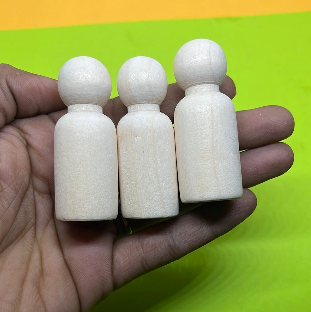 Wooden peg doll 2 inch